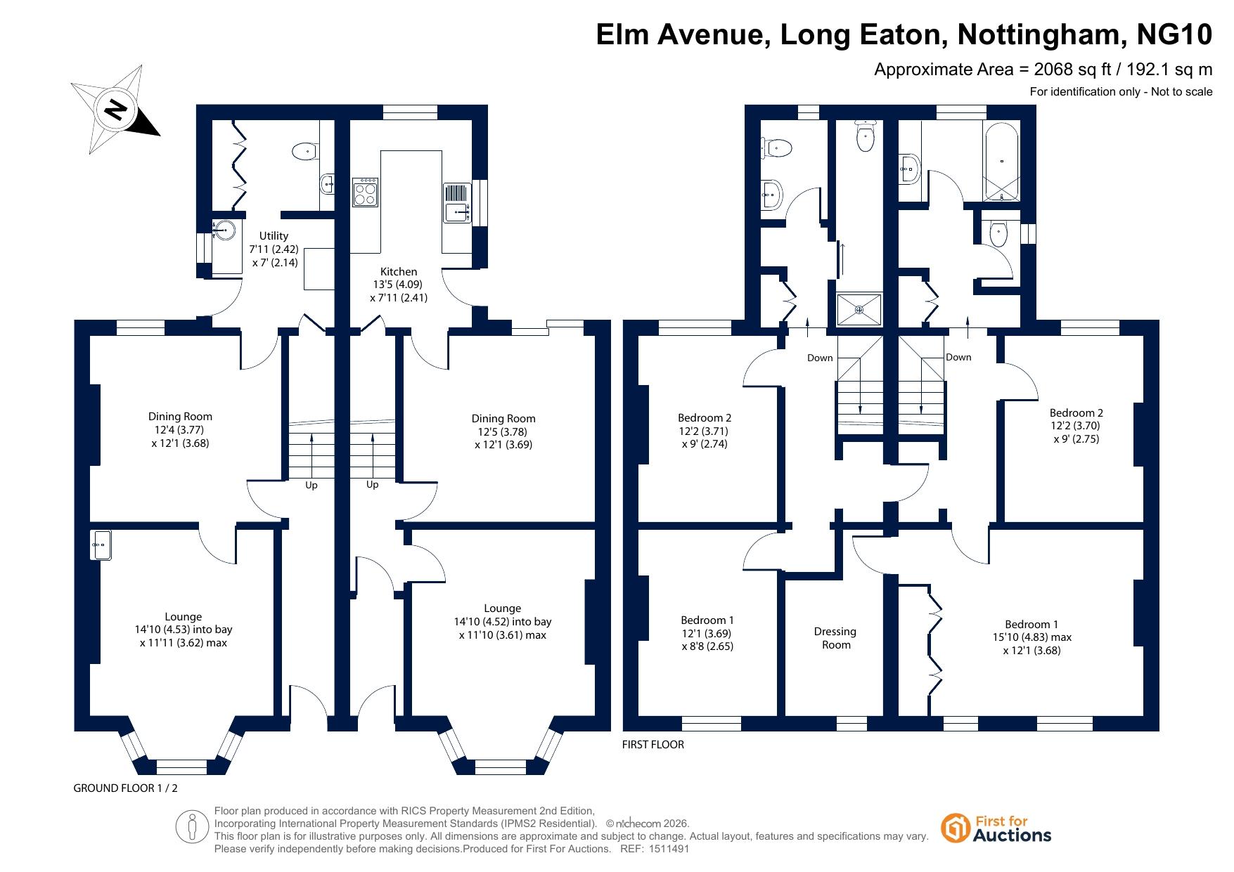14/16, Elm Avenue, Nottingham floorplan