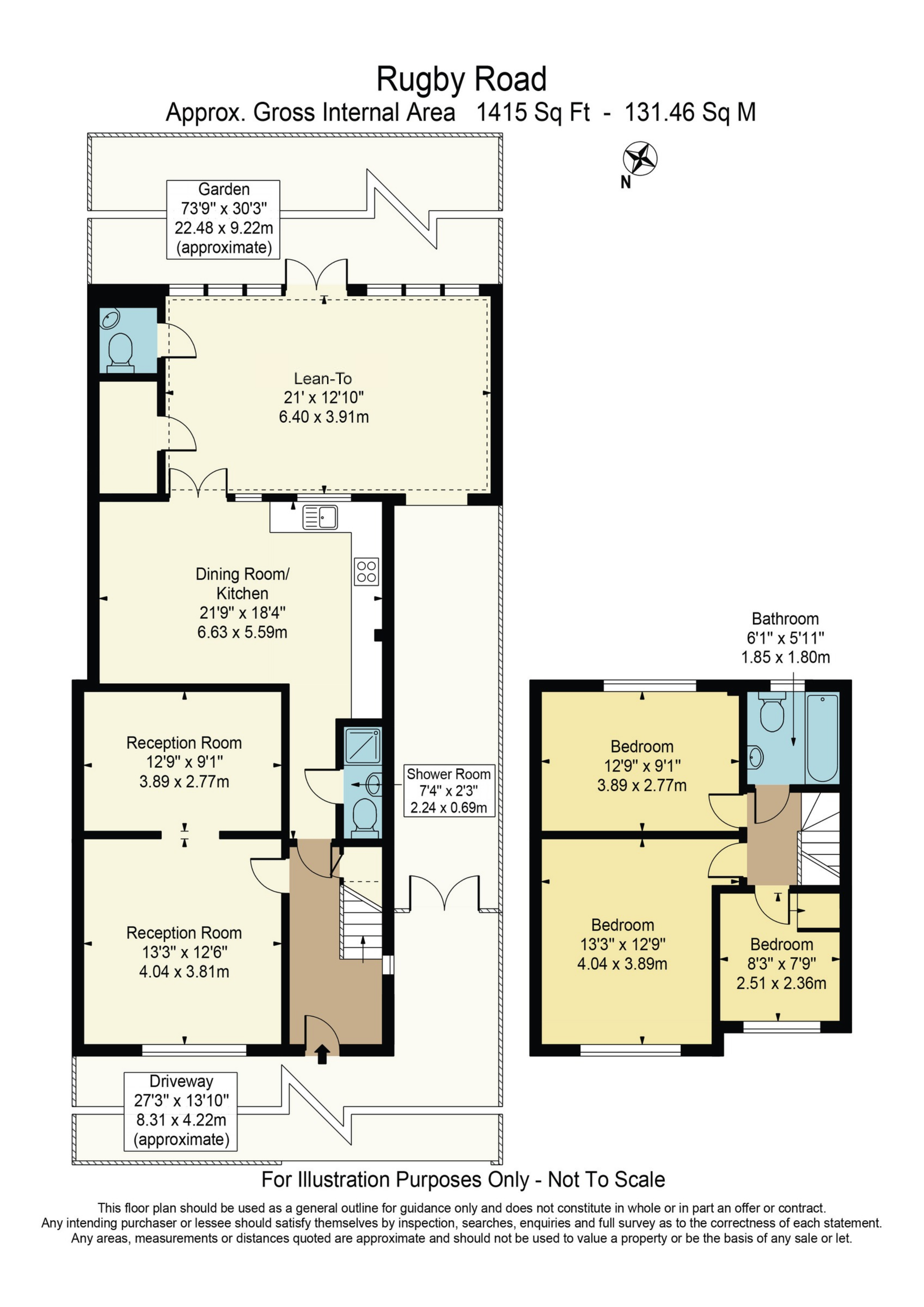 97, Rugby Road, Dagenham floorplan