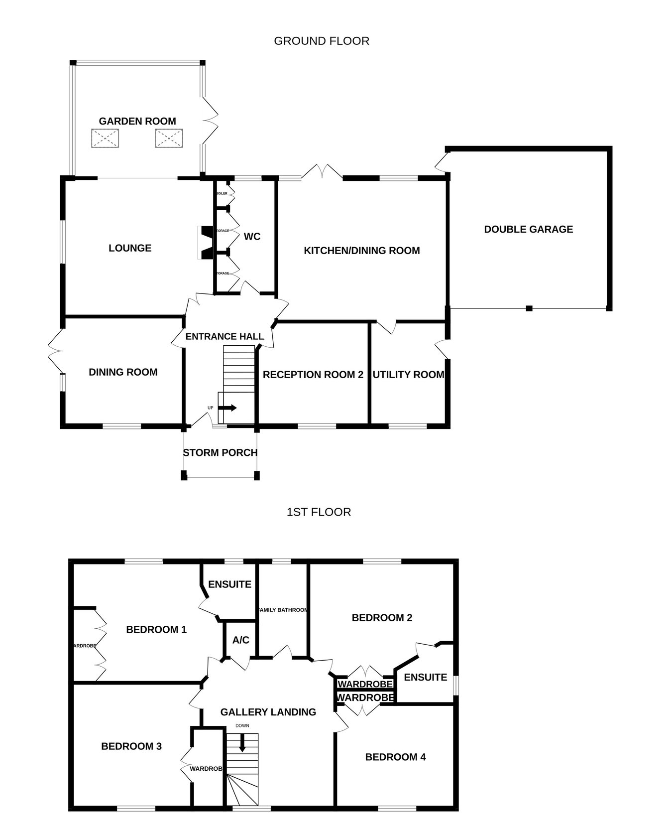Fourwynds, Hillend, Twyning floorplan