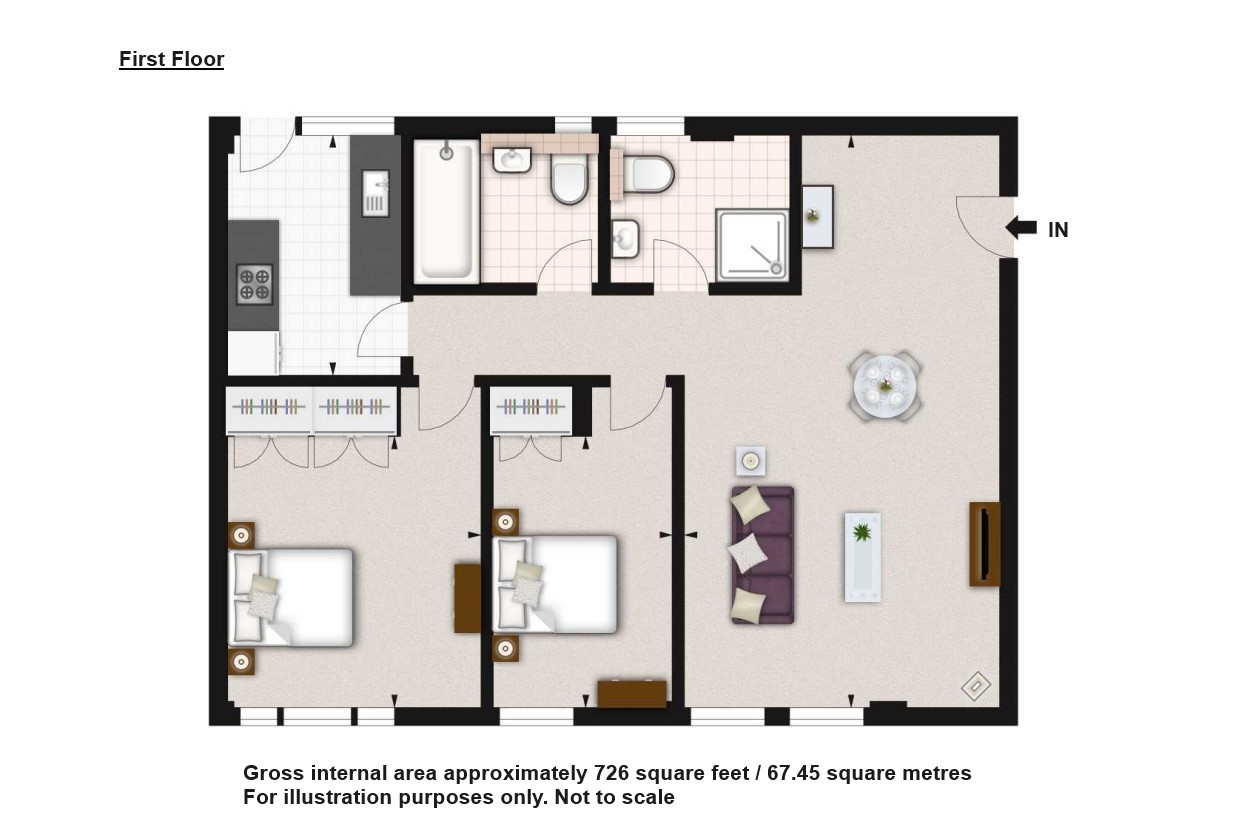 26 Pelham, Fulham Road, South Kensington floorplan