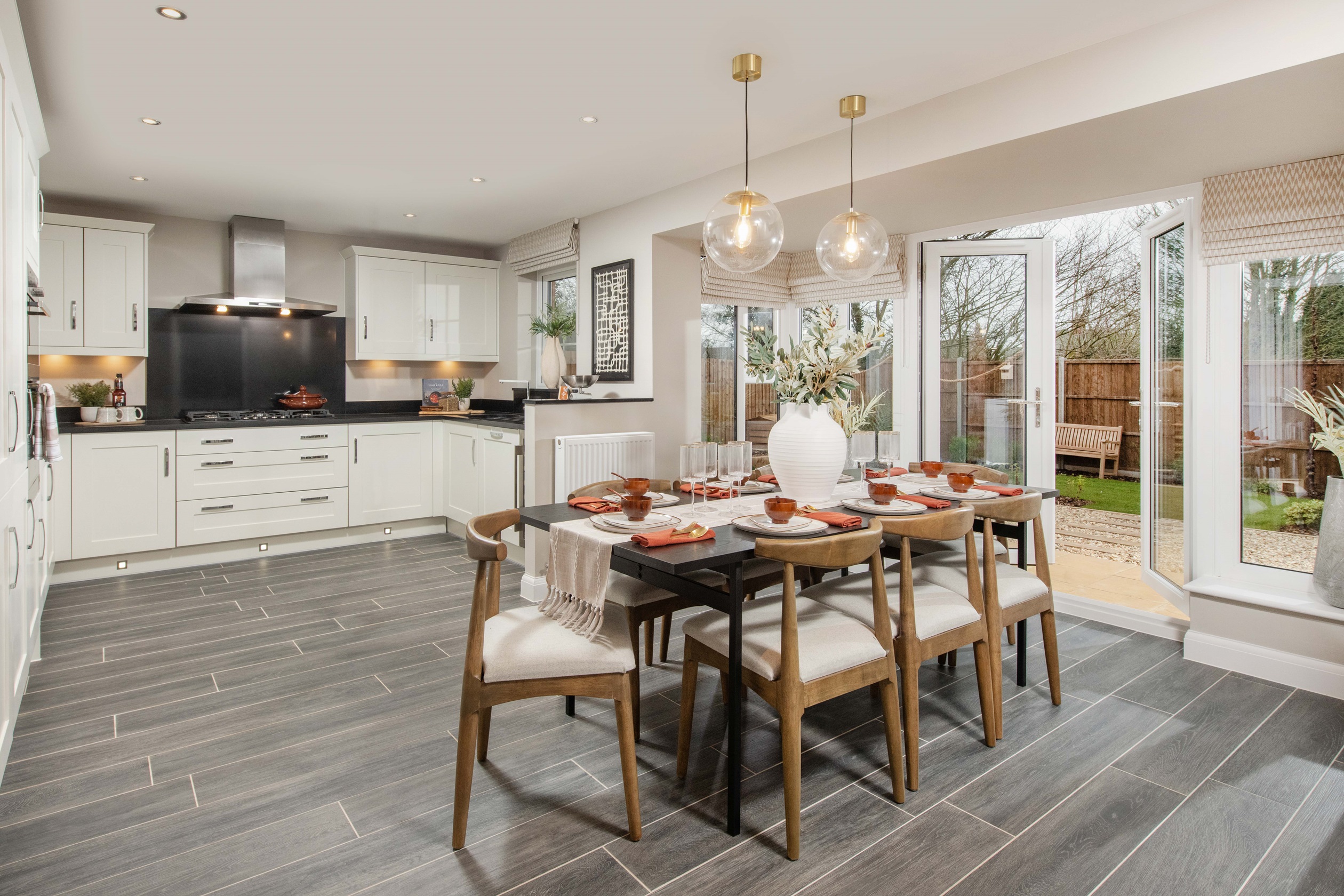 Property 1 of 10. Holden Kitchen-Diner With French Doors Open To The Garden