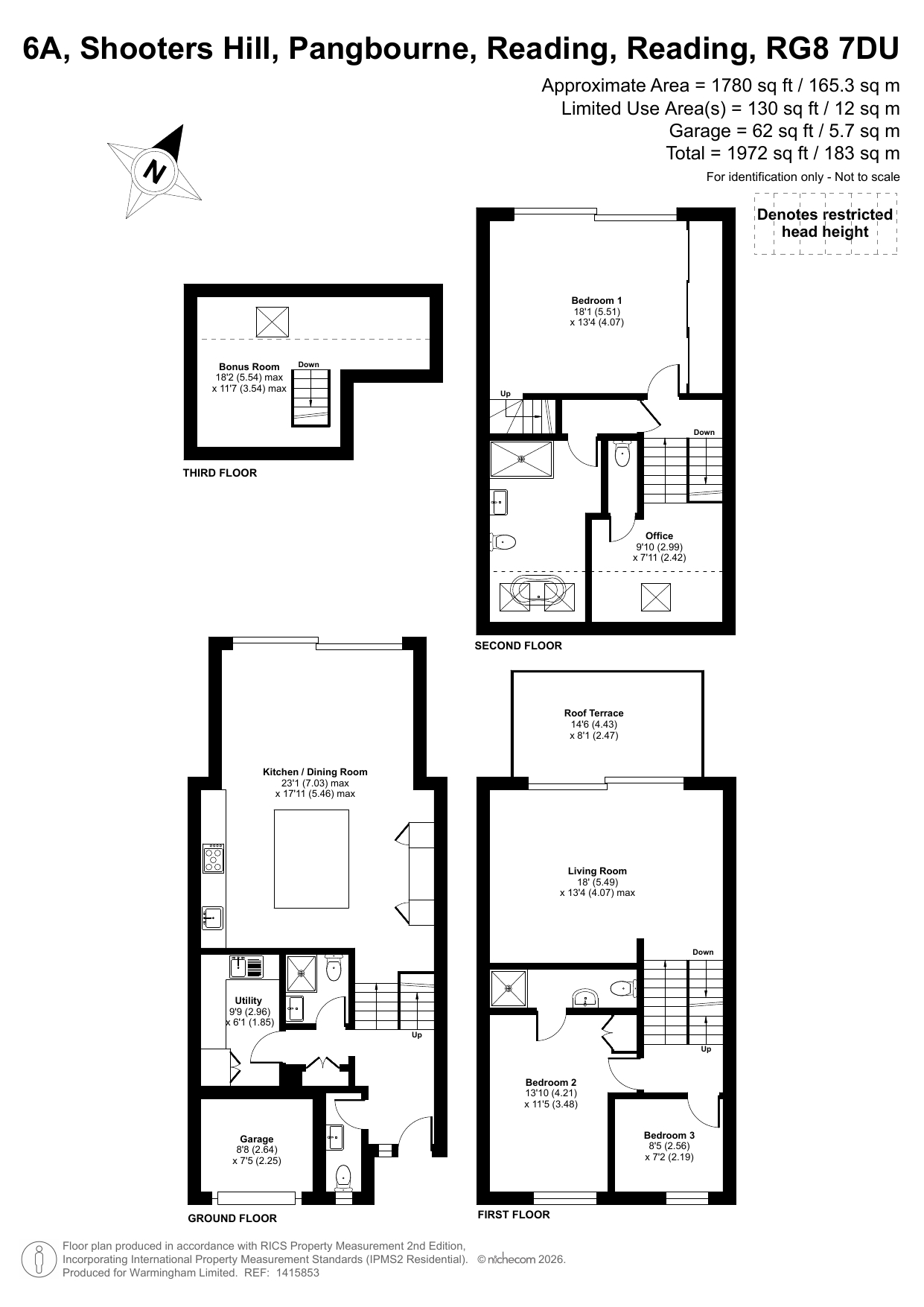 The Old Boathouse, Pangbourne on Thames floorplan