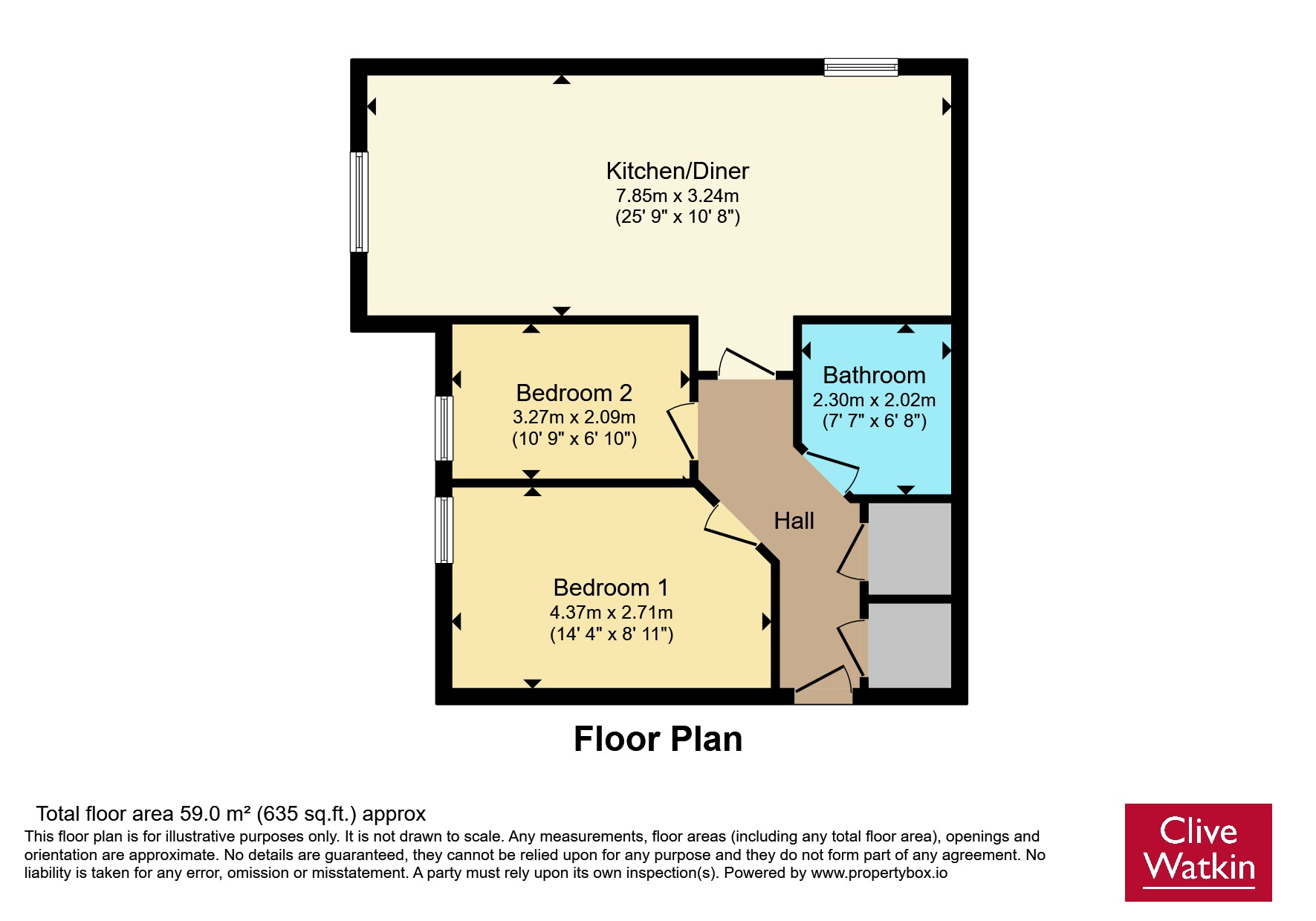 Apartment 5, Cabra Hall, 4, Well Lane, Wirral floorplan