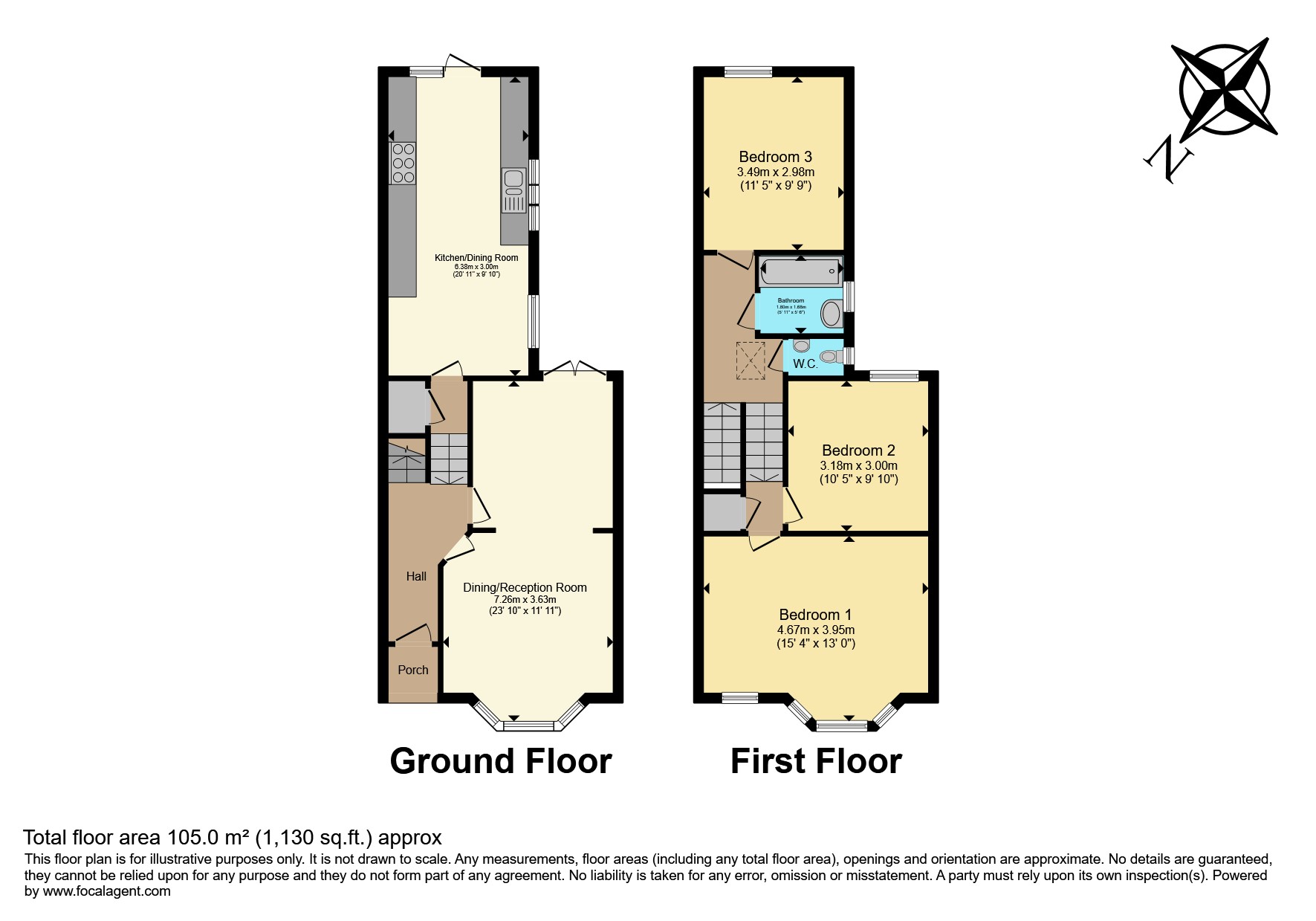 16, Glebe Road, London floorplan