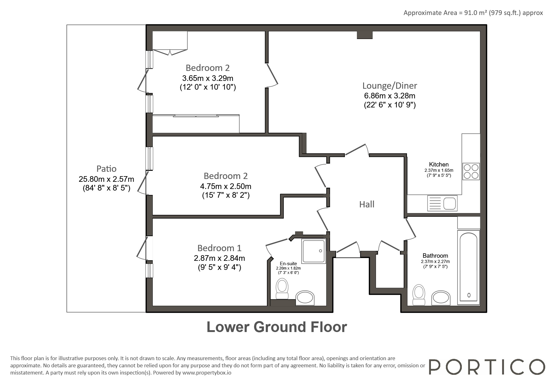 Flat 1, Rowhill Mansions, Rowhill Road floorplan