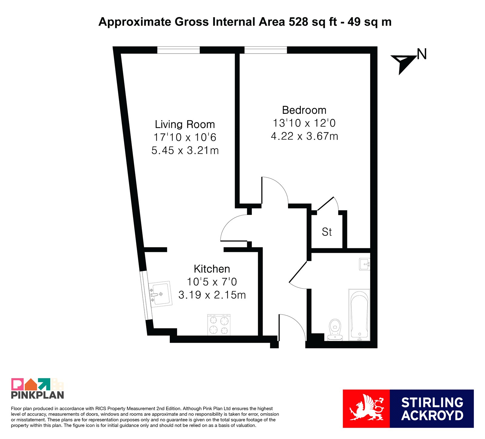 Flat 4, Kyle House, 32, High Street, Hampton floorplan