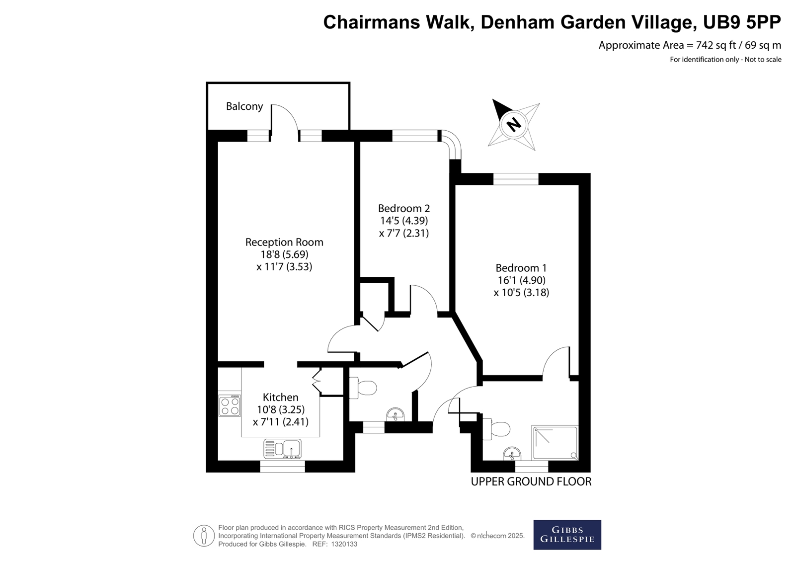 14, Chairmans Walk, Denham Garden Village floorplan