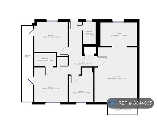 Fleet Street, Brighton floorplan