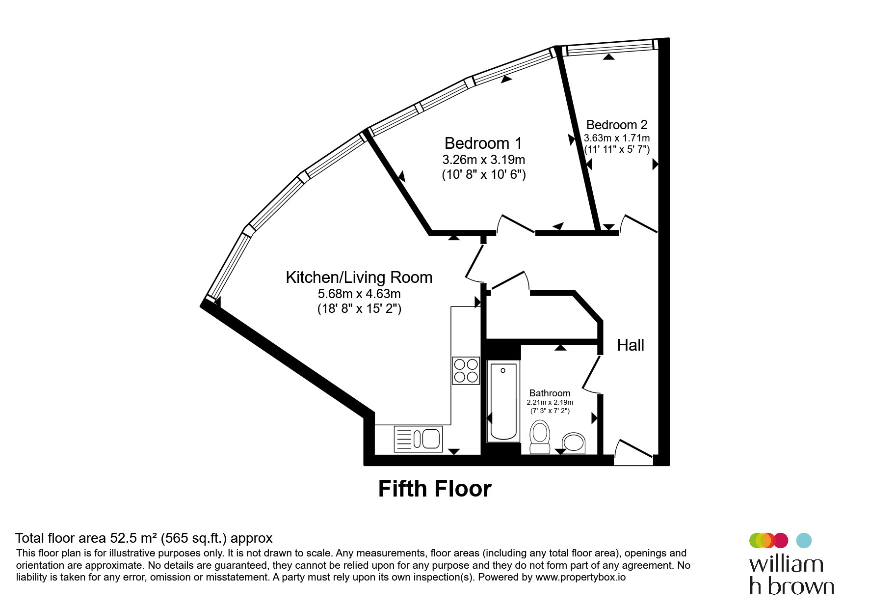 Apartment 501, Marco Island, Huntingdon Street, Nottingham floorplan