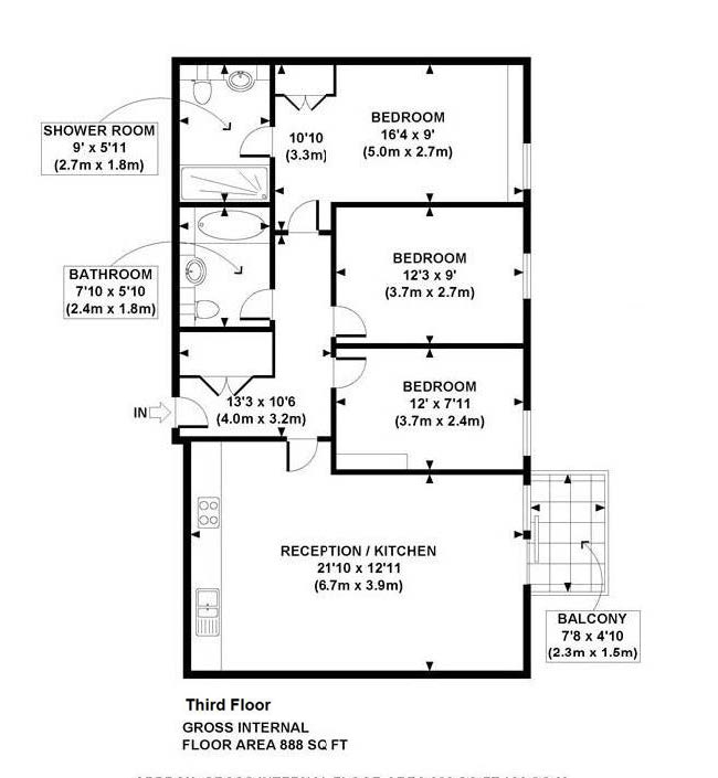 3 Bedrooms Flat to rent in Gillingham Street, Victoria, London SW1V