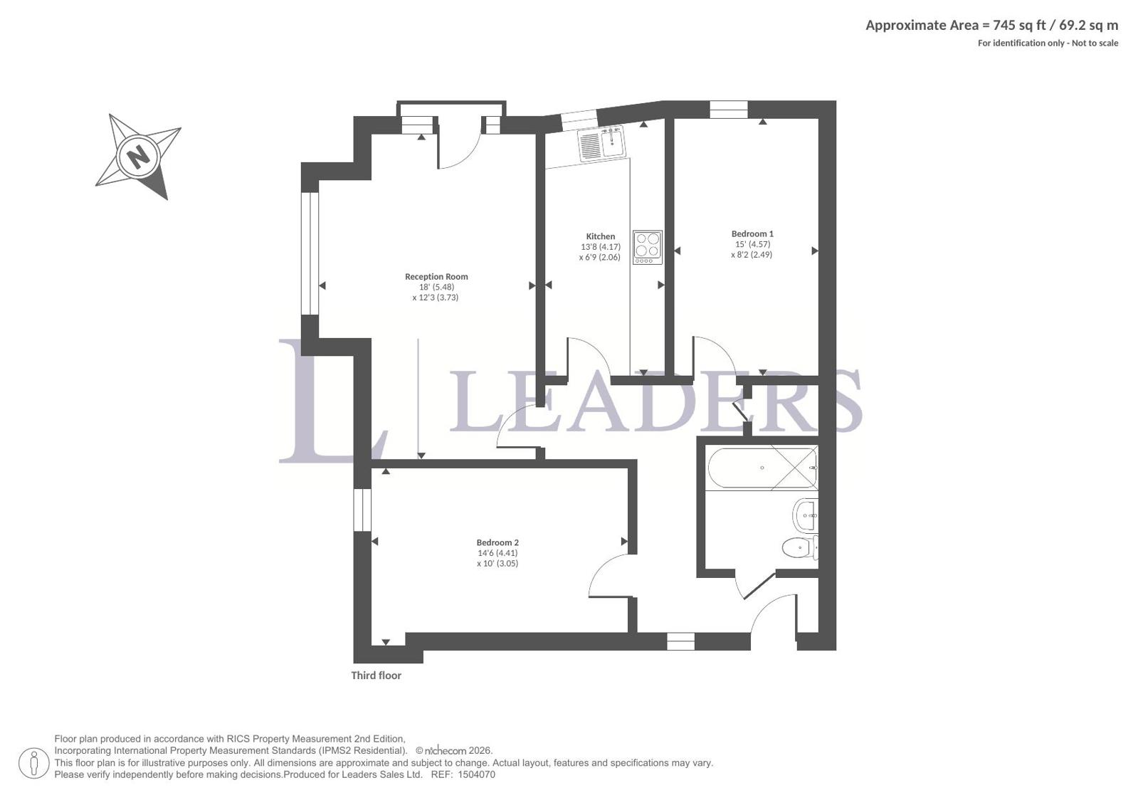 Flat 13, Navigation House,, Medway Wharf Road, Kent floorplan