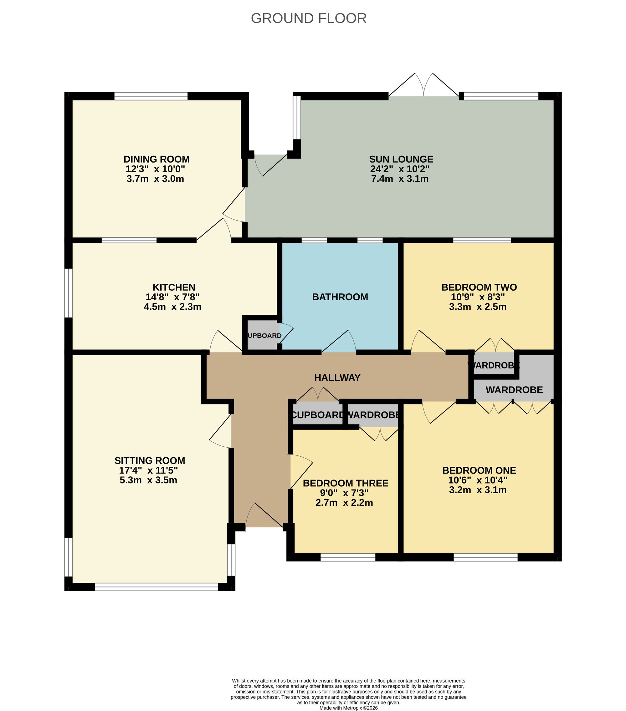 73 Shaftesbury Avenue, Eastleigh floorplan