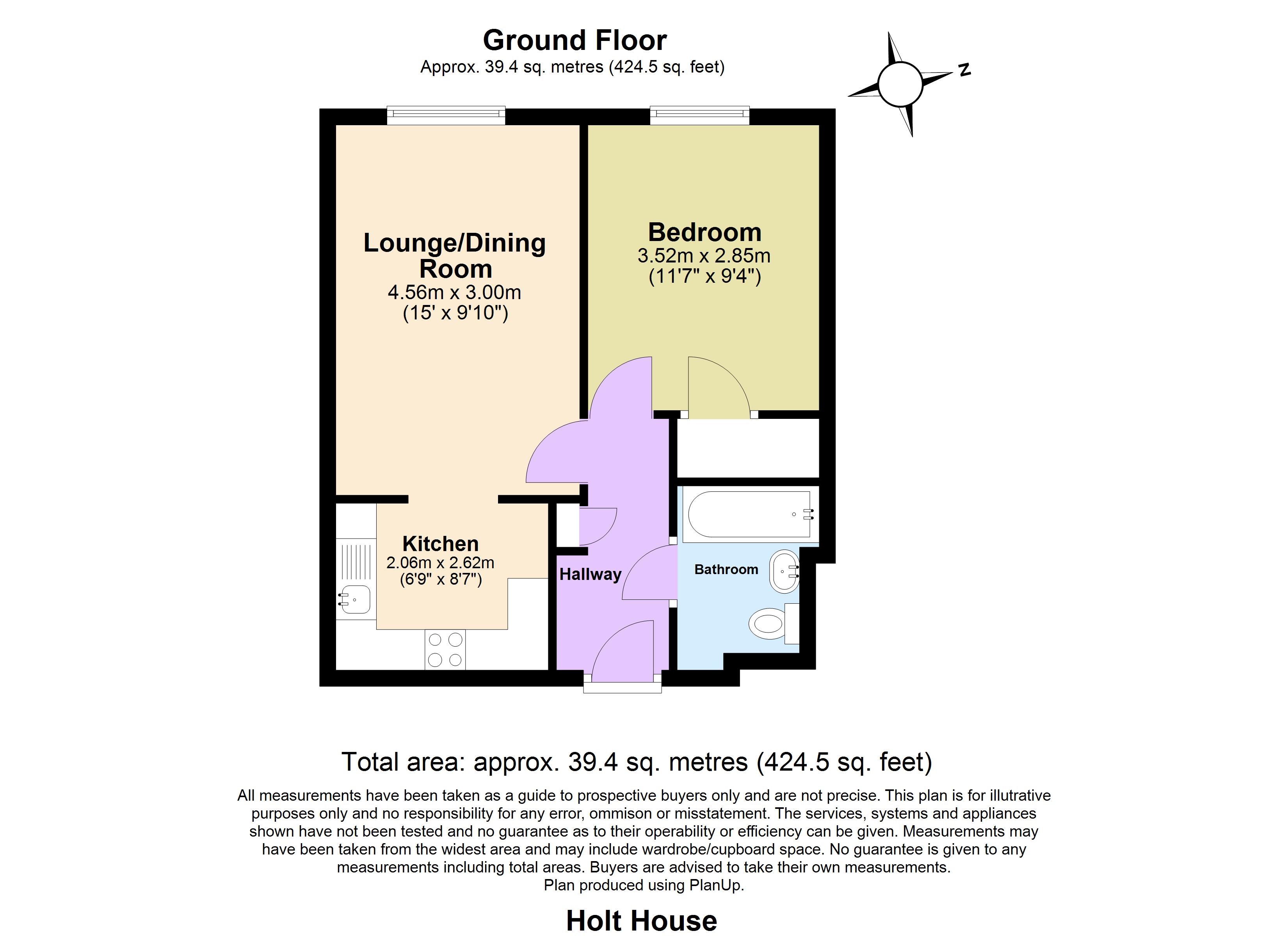 2, Holt House, Cheshunt floorplan