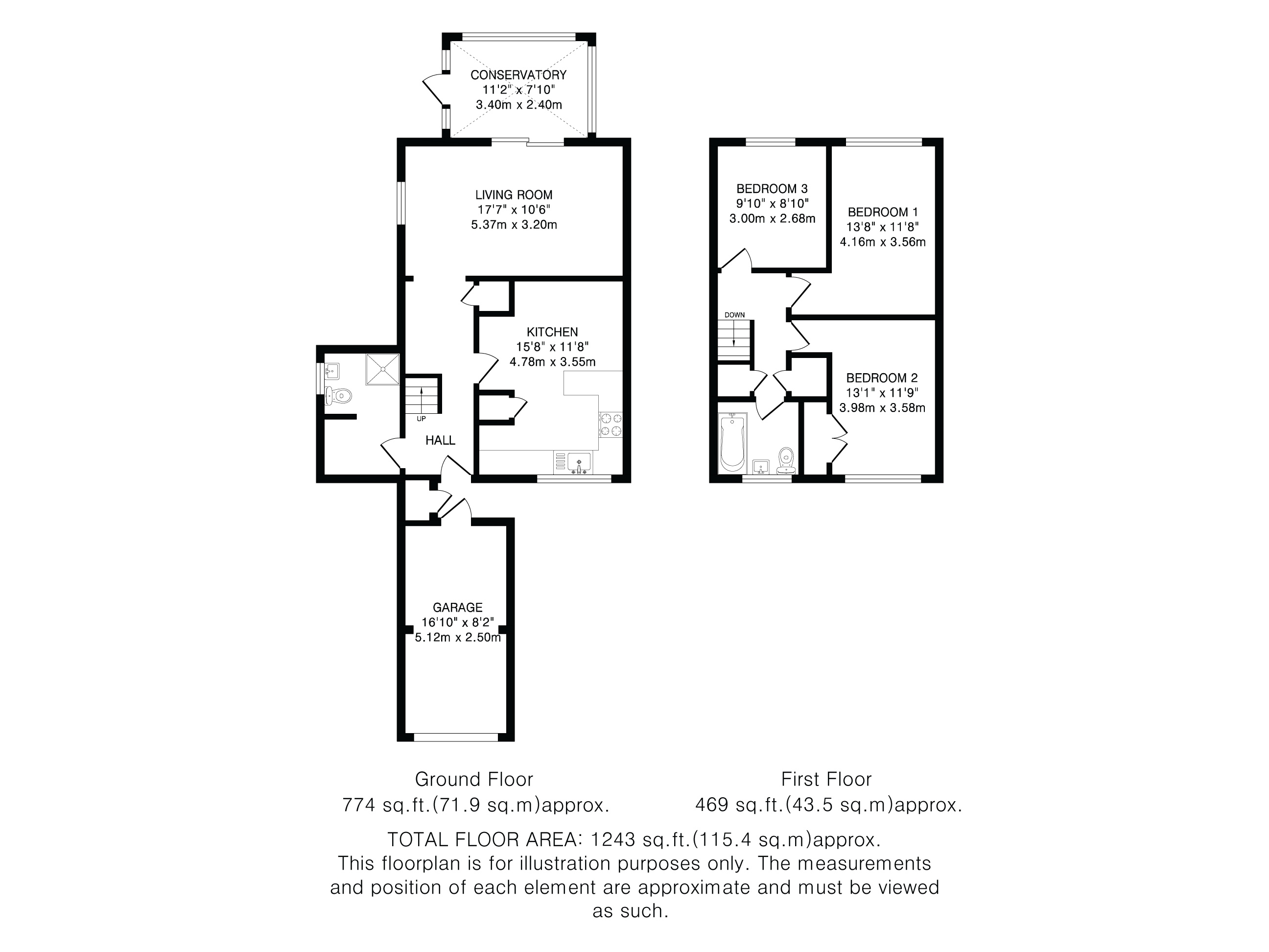 1, Stephens Way, St. Albans floorplan