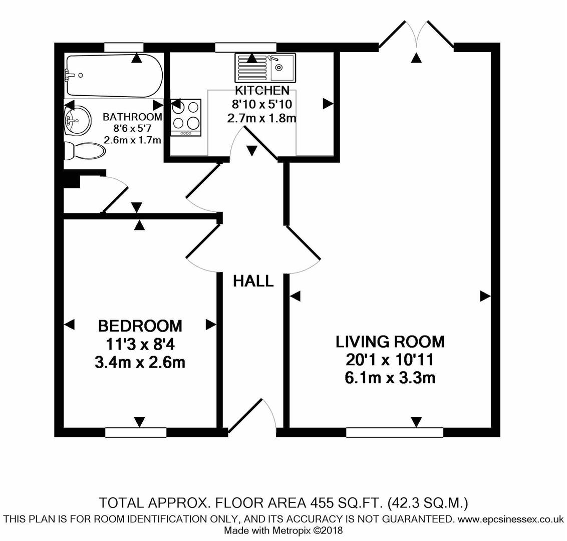 1 Bedrooms Flat for sale in Gresham Close, Brentwood CM14