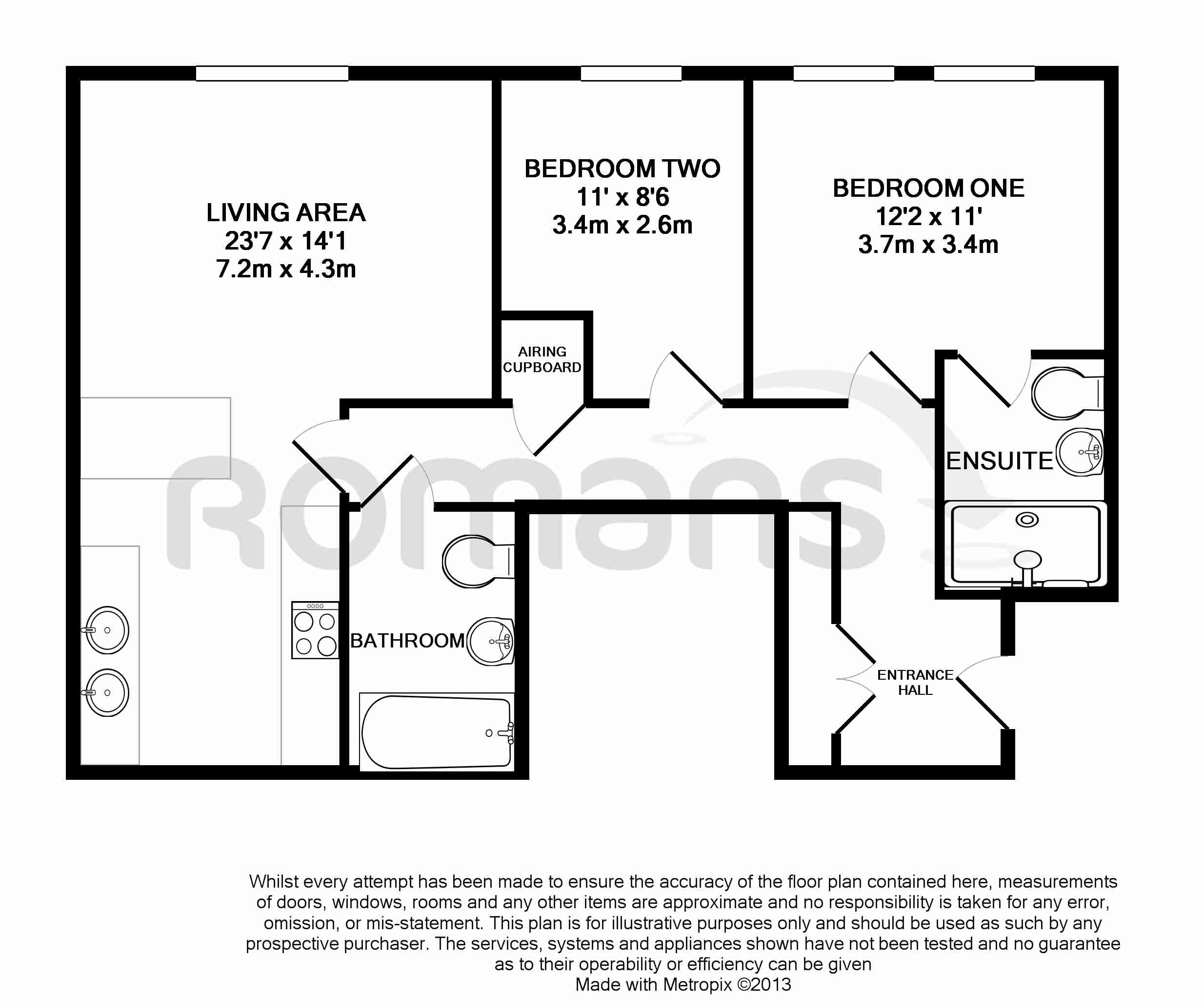 2 Bedrooms Flat to rent in Queens Road, Reading RG1