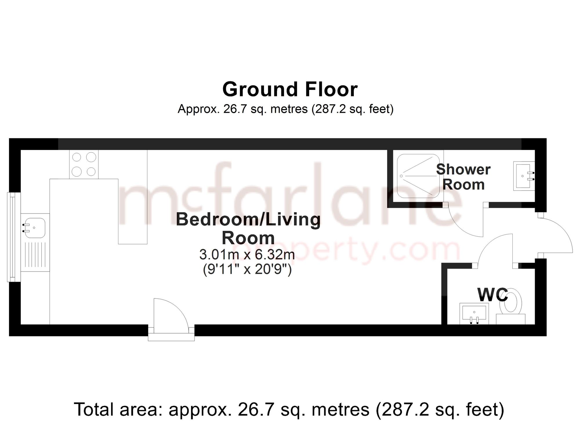 Studio B, 9 Groundwell Road, Swindon floorplan