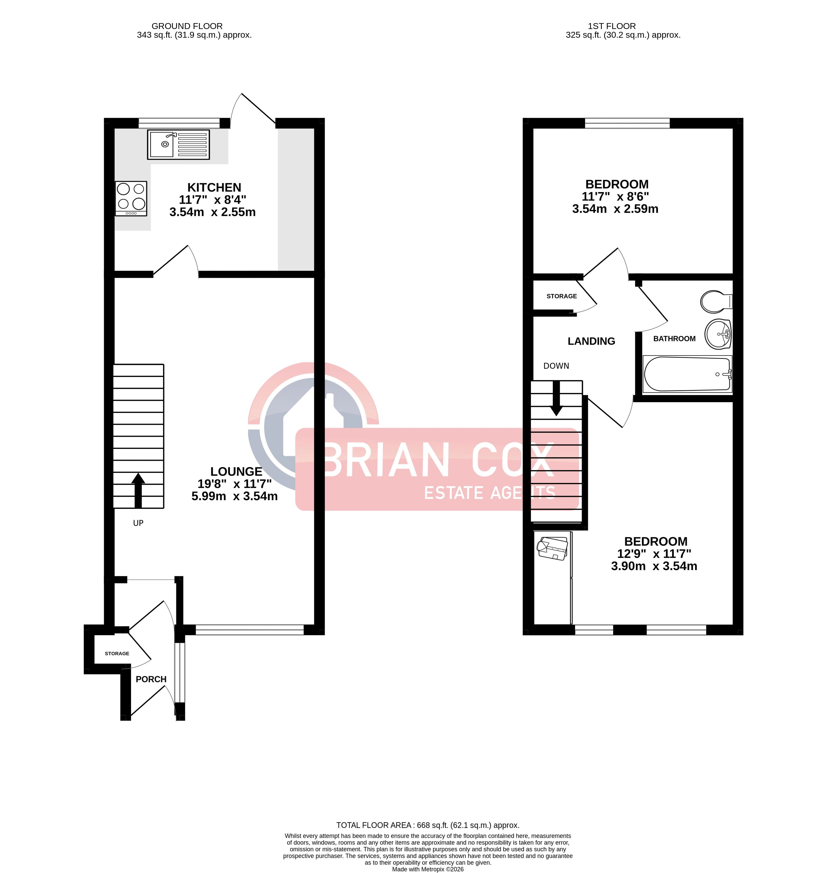 16, Rufford Close, Harrow floorplan