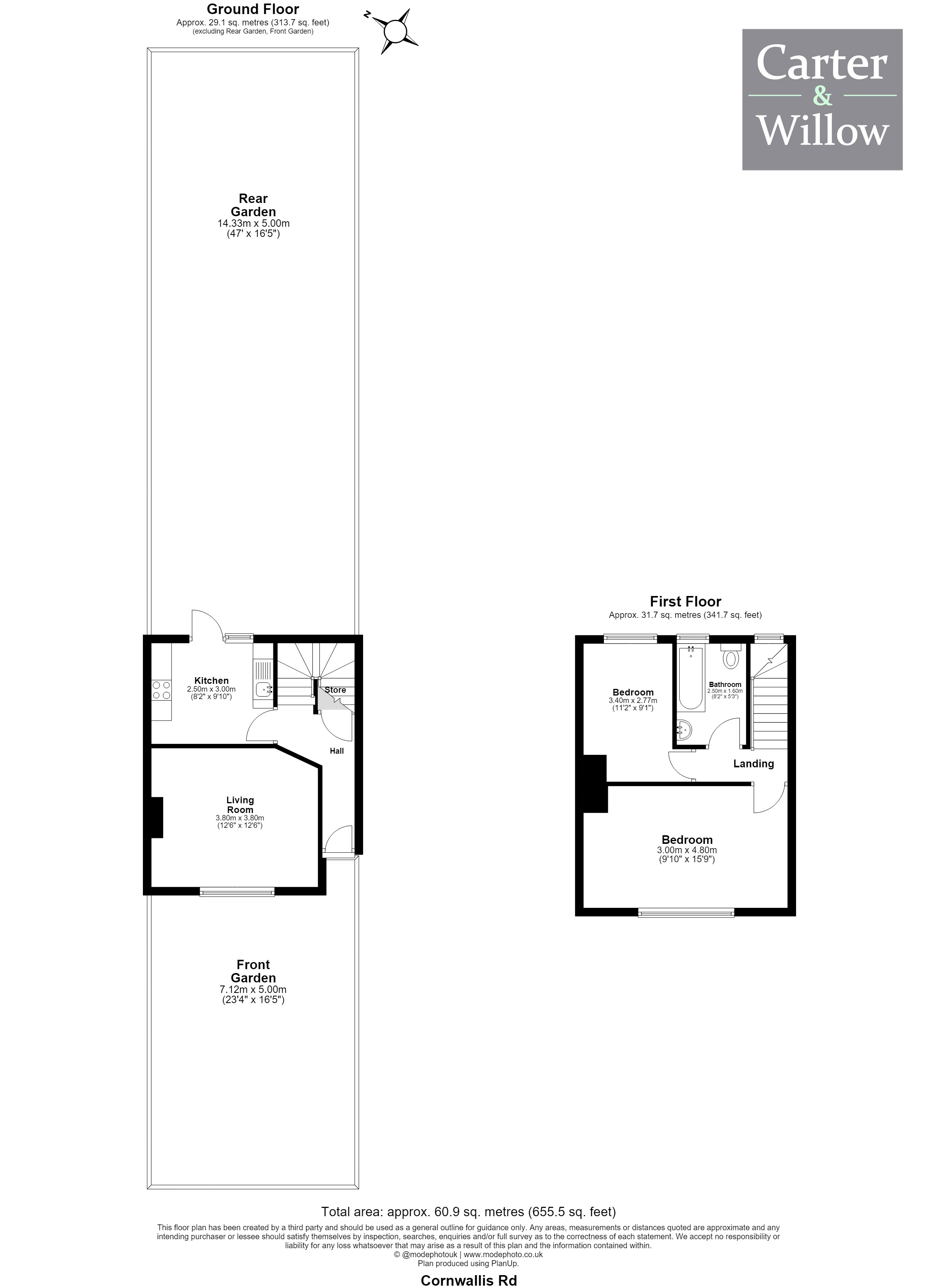 36, Cornwallis Road, Dagenham floorplan