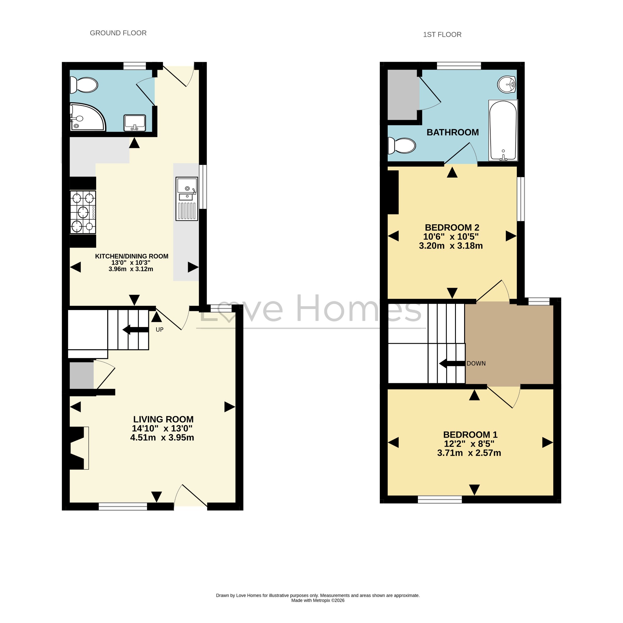87 Oliver Street, Ampthill, Bedfordshire floorplan