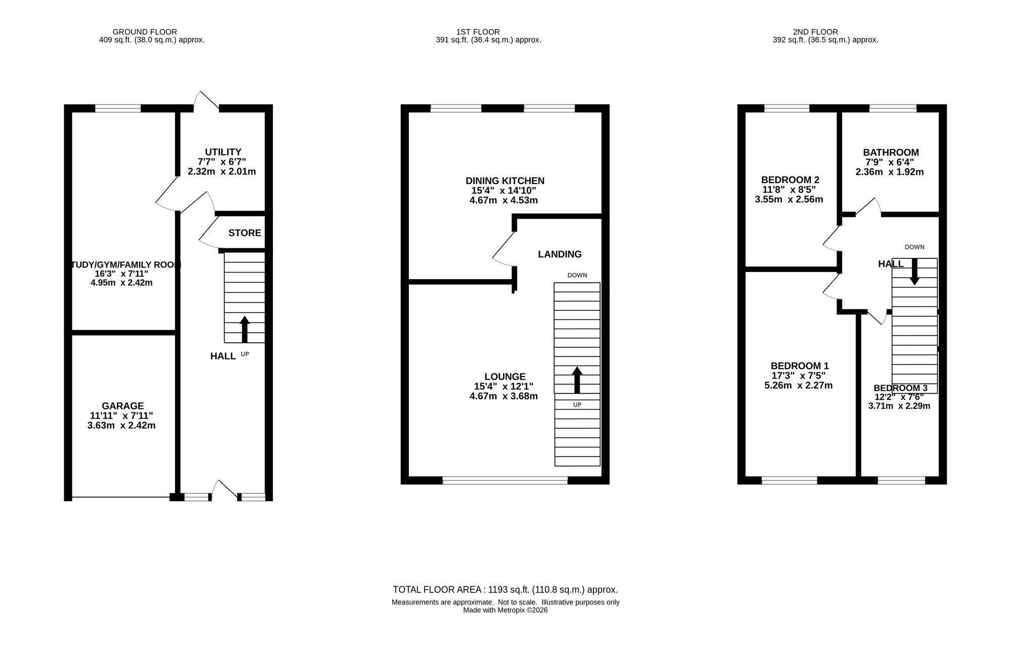 88 Lyme Grove, Stockport floorplan