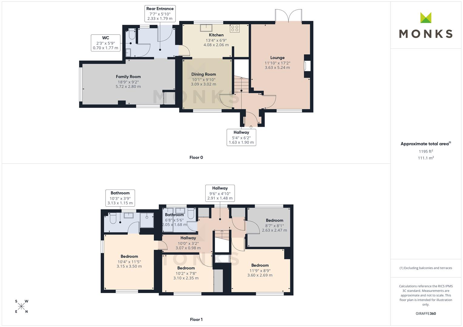70, The Leasowes, Shrewsbury floorplan