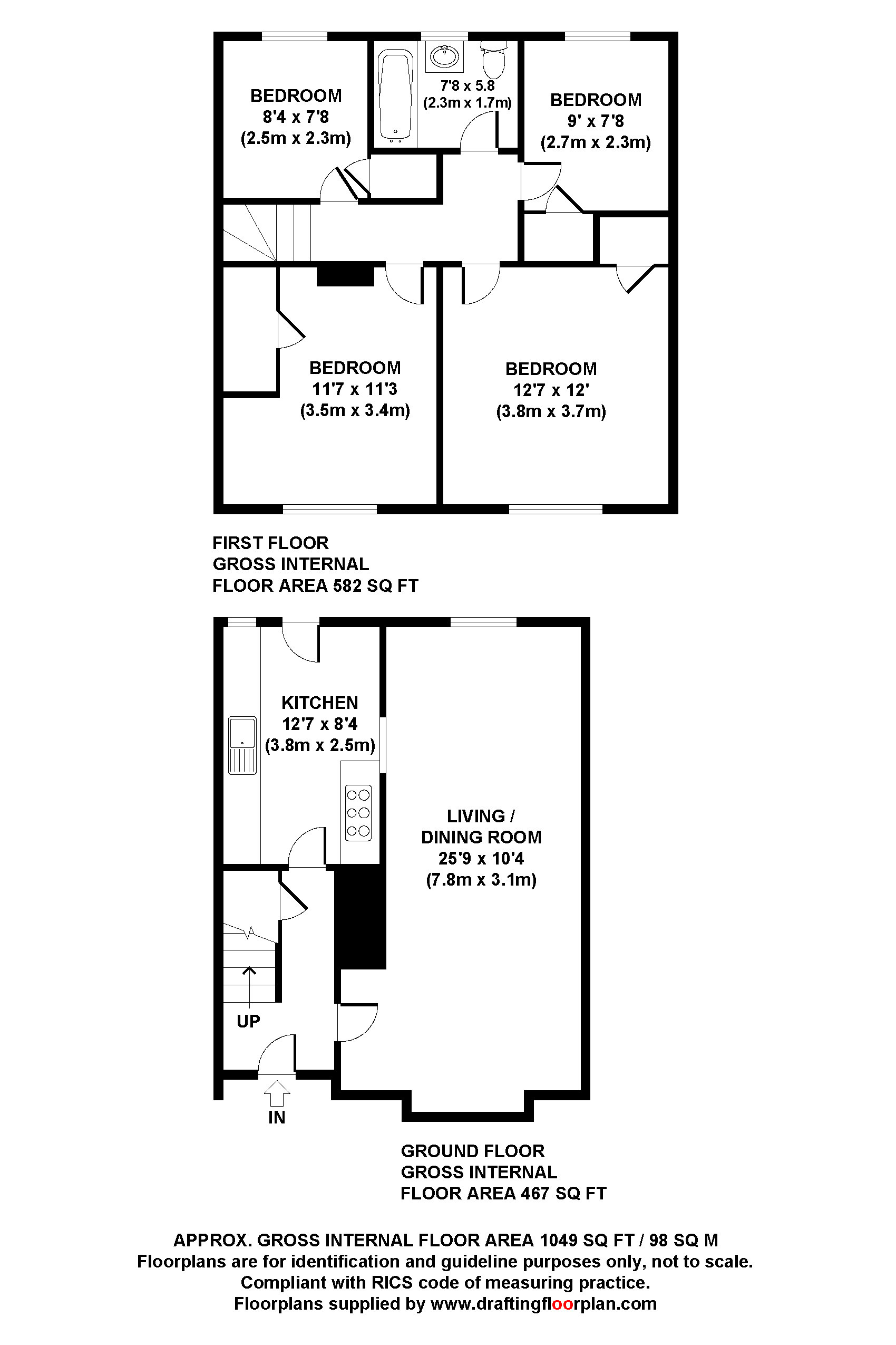 3, Hertford Road, Barnet floorplan