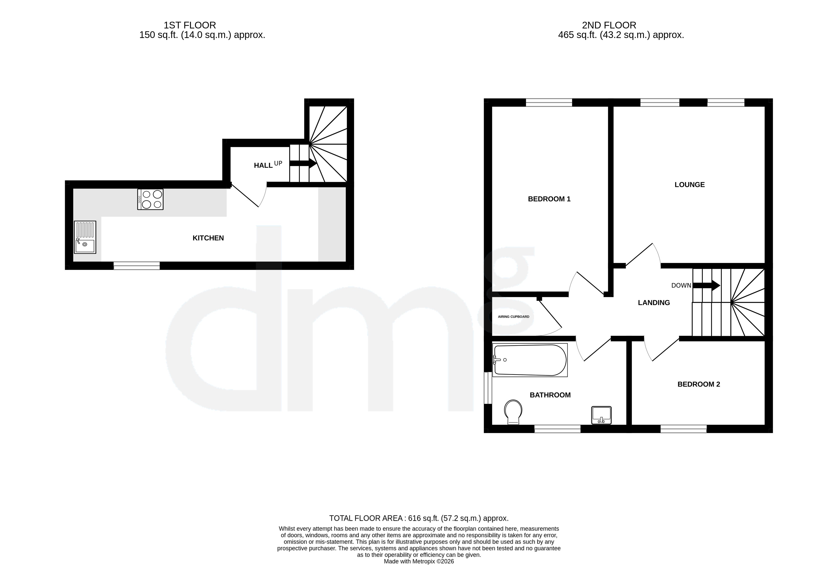 Flat 5, 90-92, Newland Street, Witham floorplan