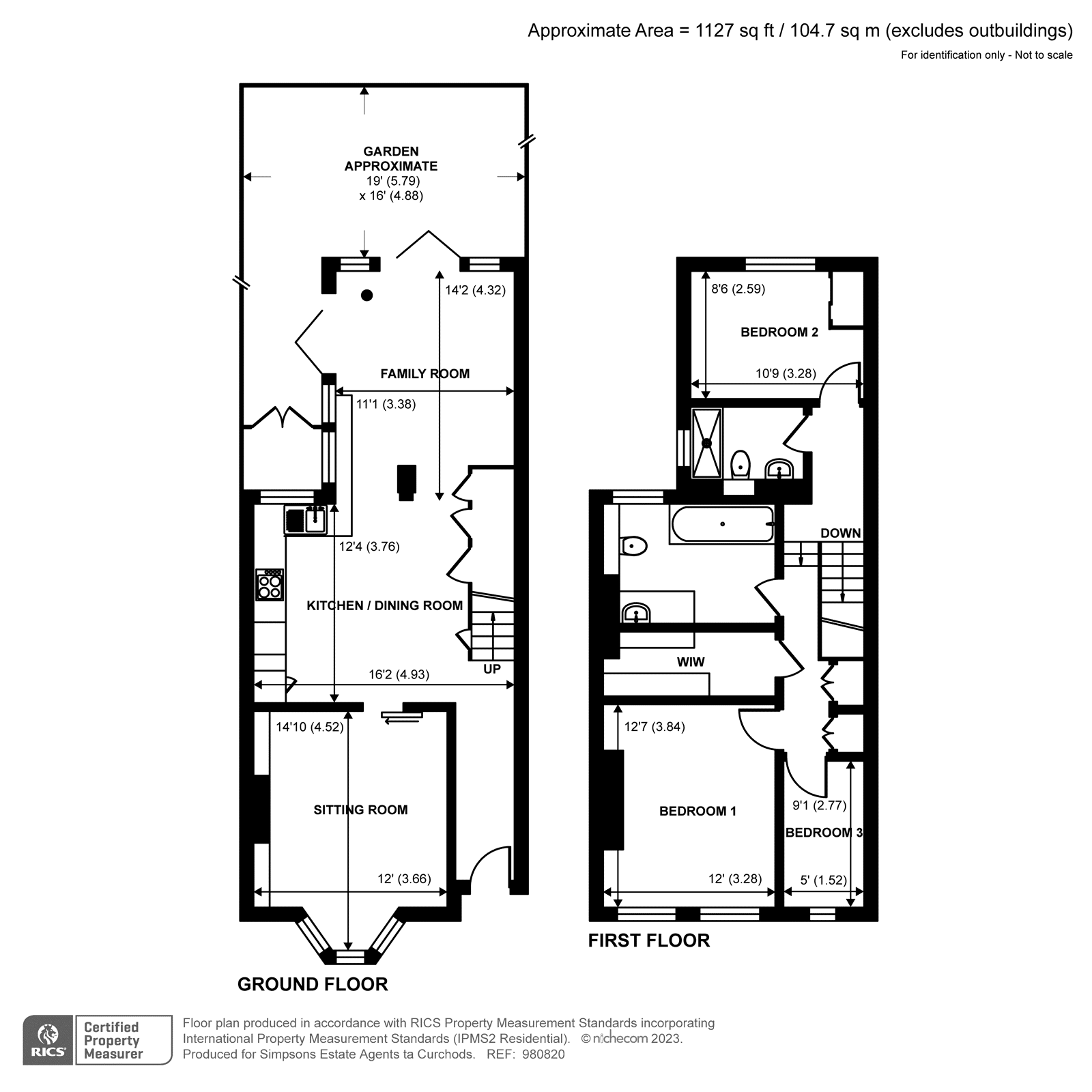 Victoria Road, Teddington TW11, 3 bedroom terraced house for sale