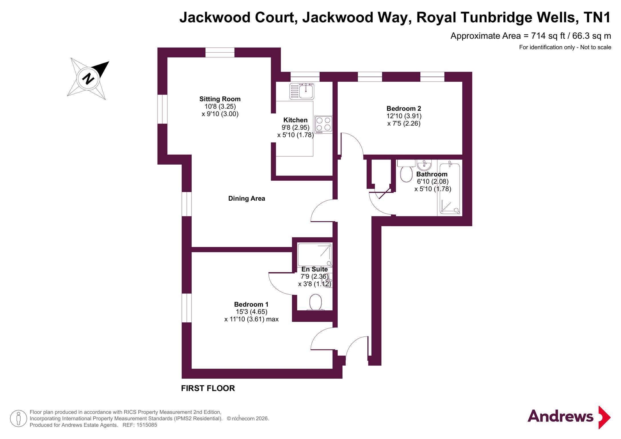 Apartment 8,, Jackwood Court, Royal Tunbridge Wells floorplan