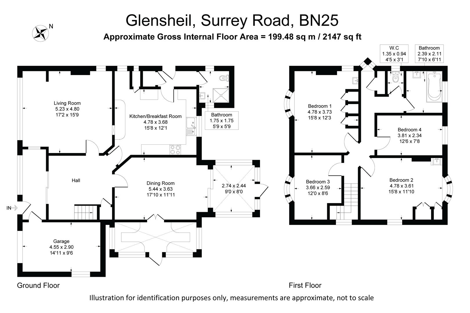 Glenshiel, Surrey Road, Seaford floorplan