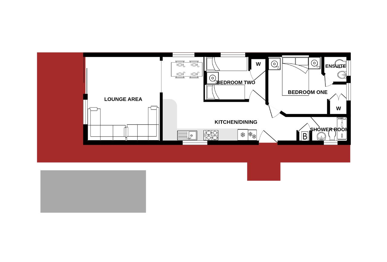 112, Annsmuir Caravan Park, Ladybank floorplan