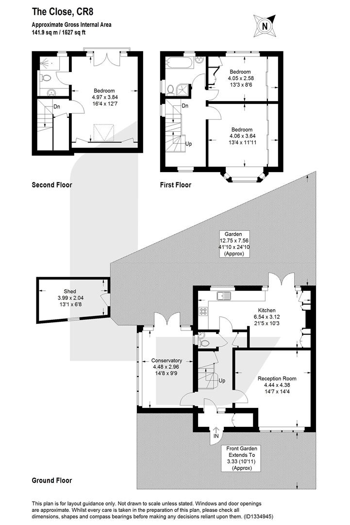 1, The Close, Pampisford Road, Purley floorplan