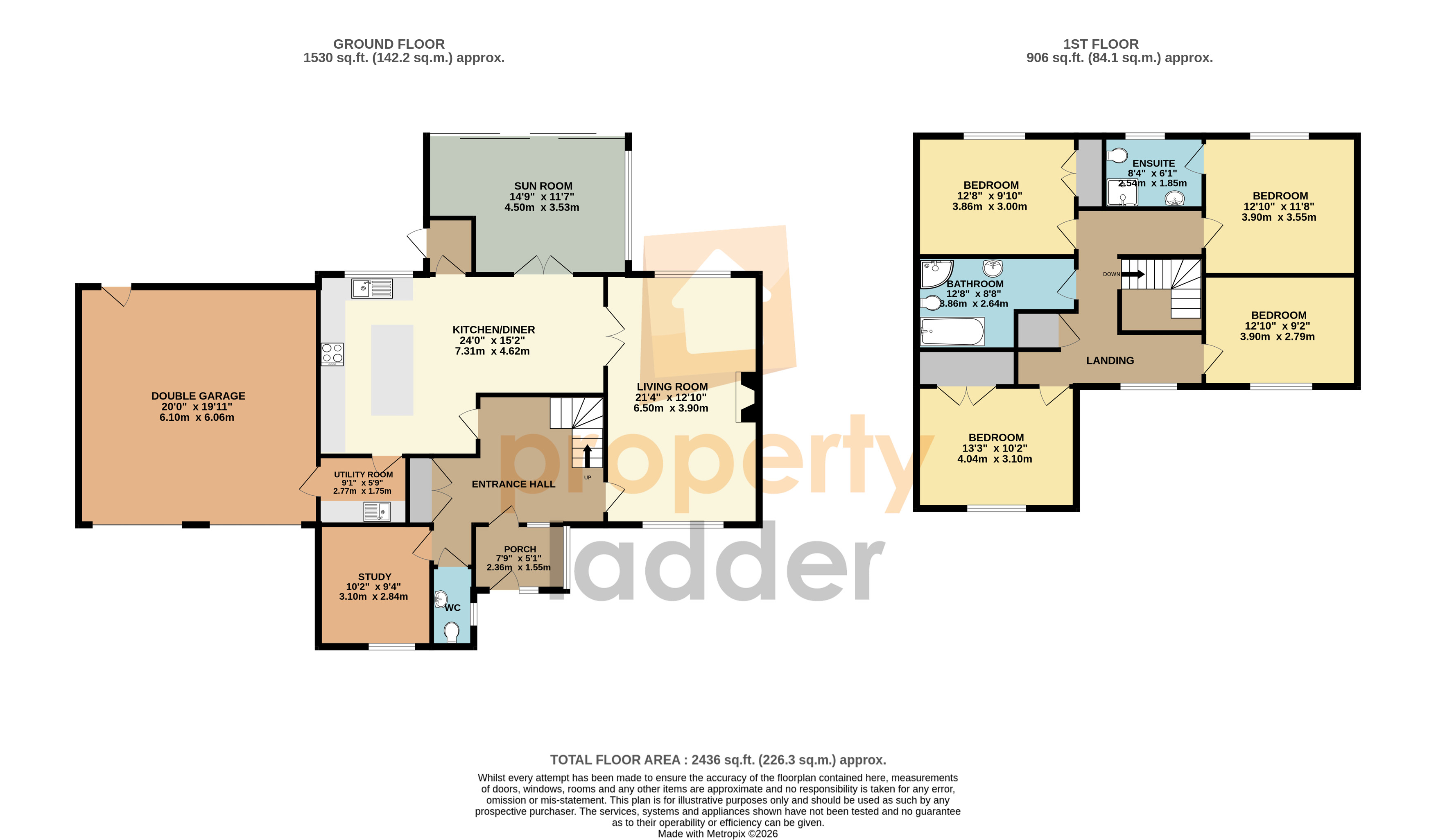10, Chequers Meadow, Hainford floorplan