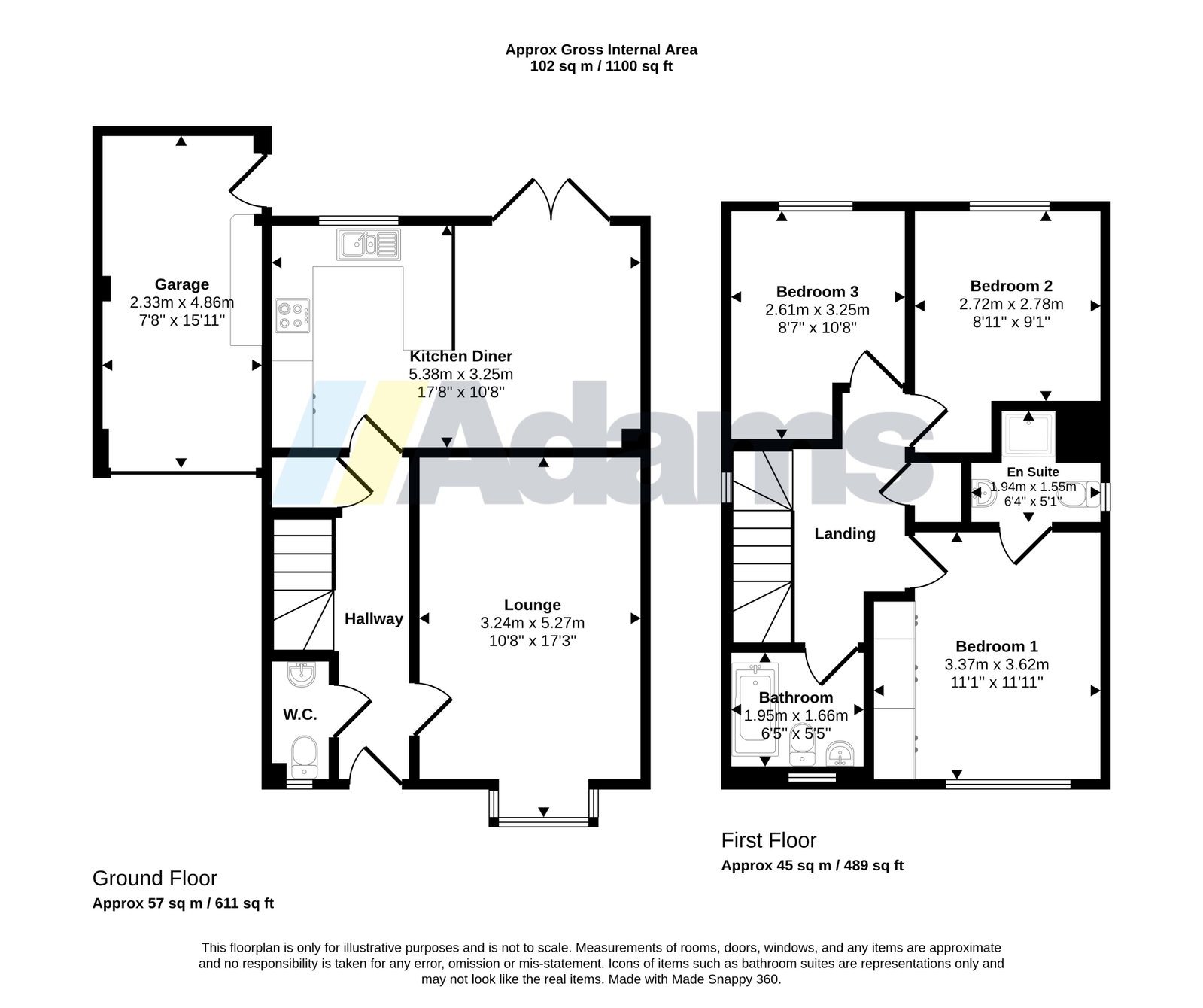 23, Wade Avenue, Warrington floorplan