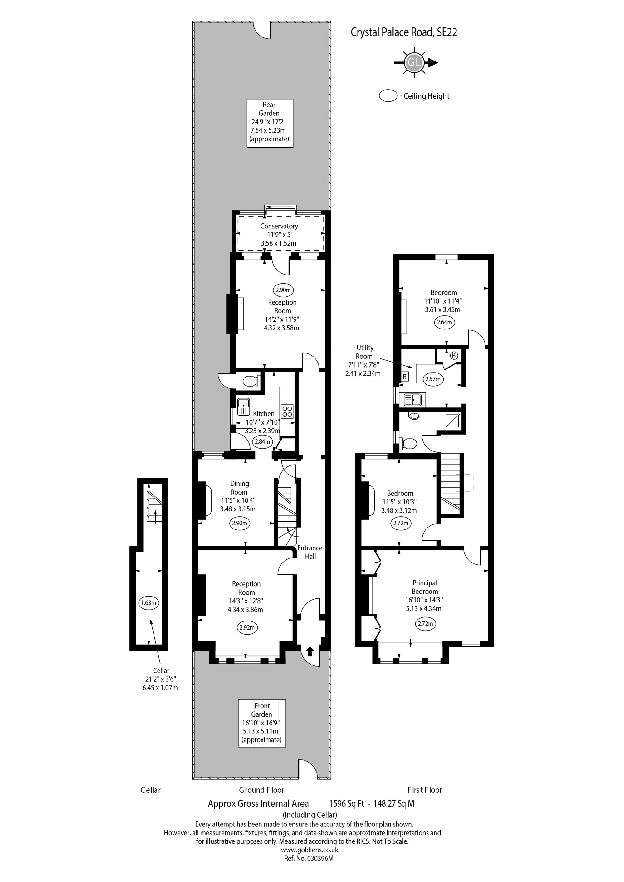 50, Crystal Palace Road, London floorplan