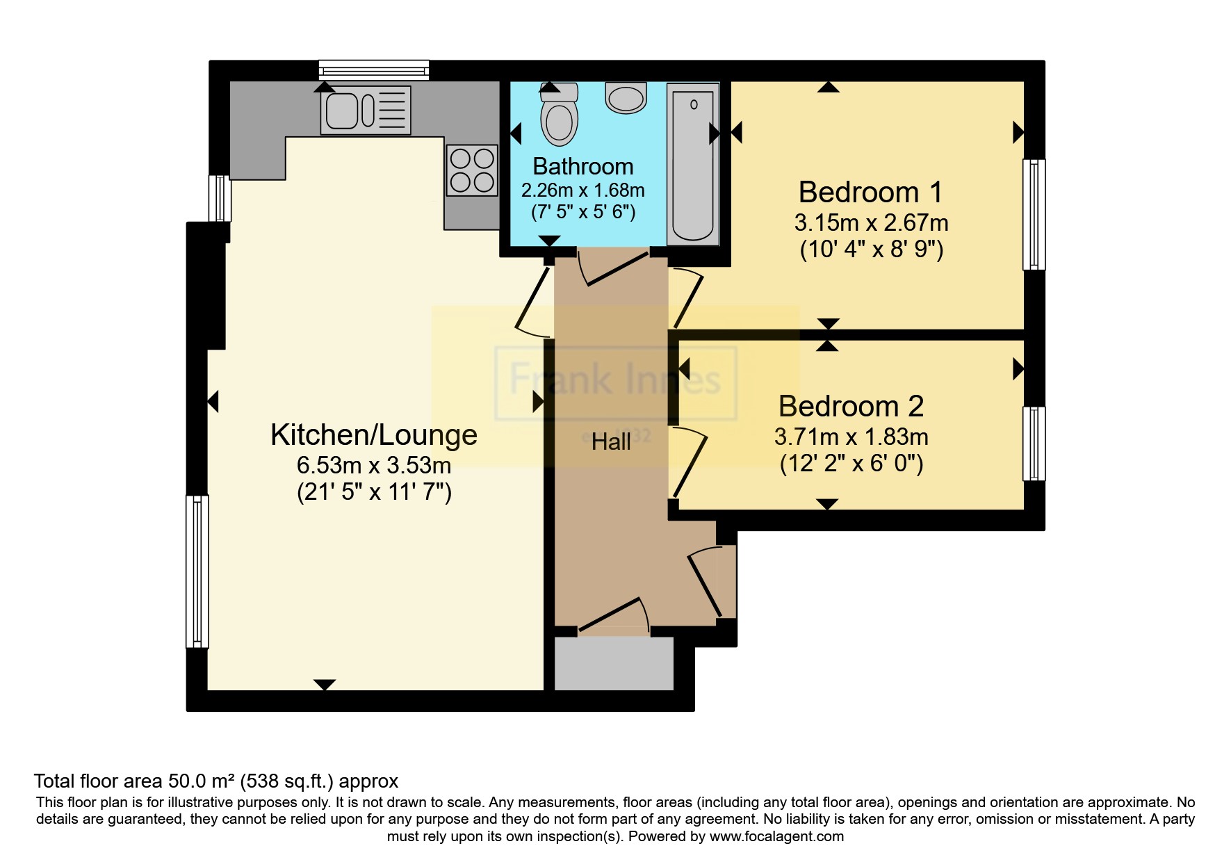 Flat 5a, 113, Parliament Street, Derbyshire floorplan