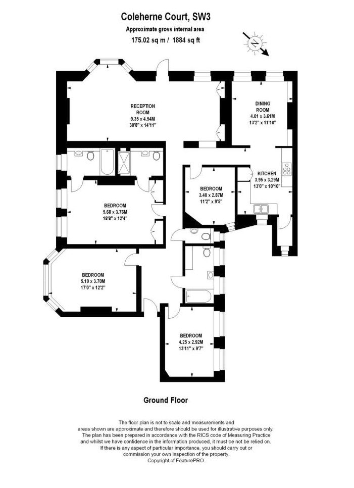 4 Bedrooms Flat to rent in The Little Boltons, London SW5