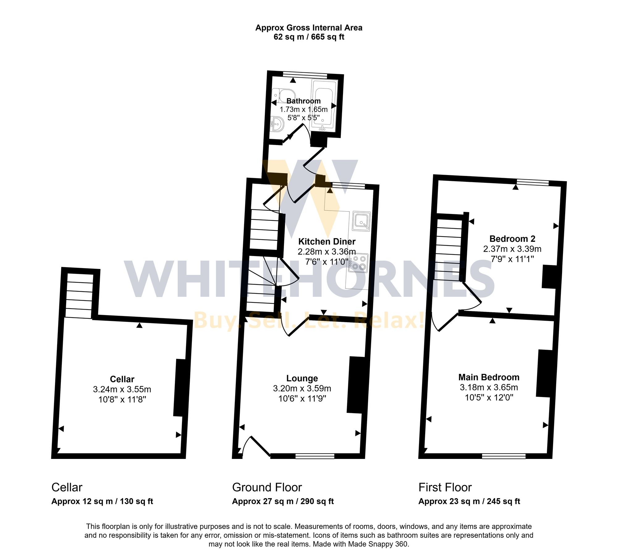 1 Coniston Terrace, Sheffield floorplan