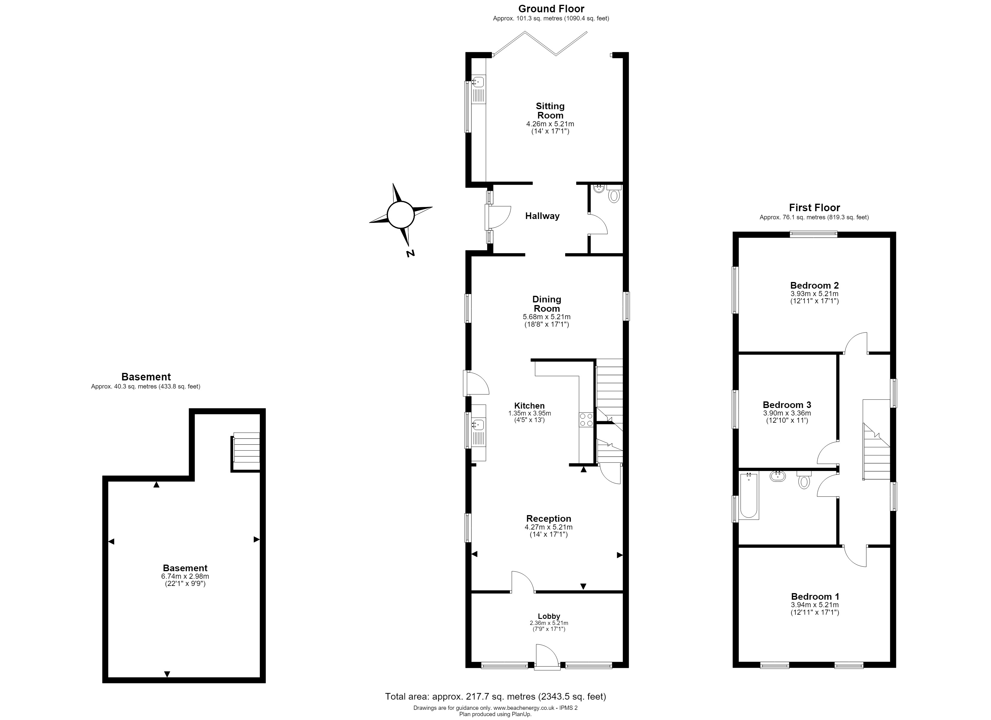 21, Church Street, Cambridge floorplan