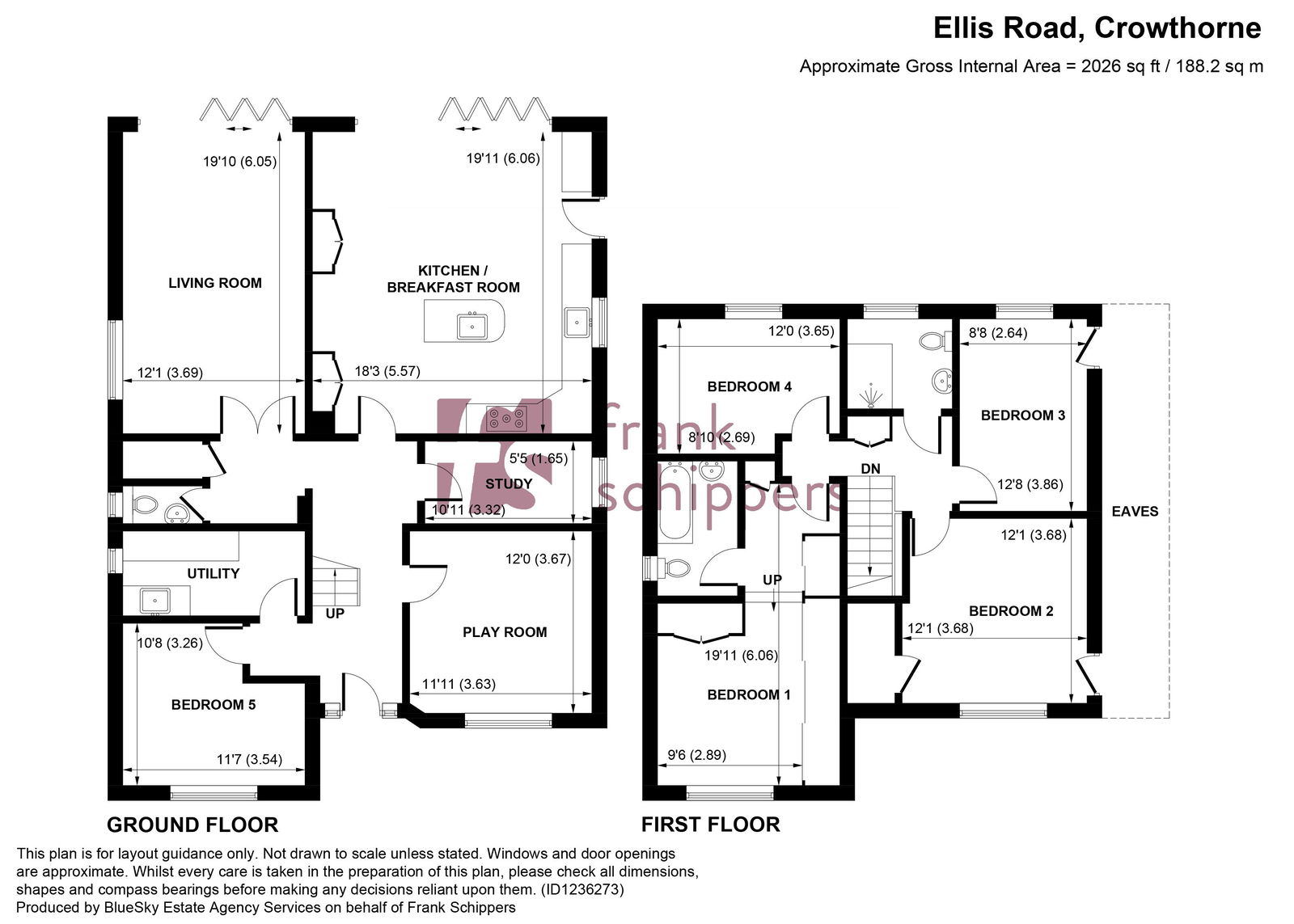 51, Ellis Road, Crowthorne floorplan