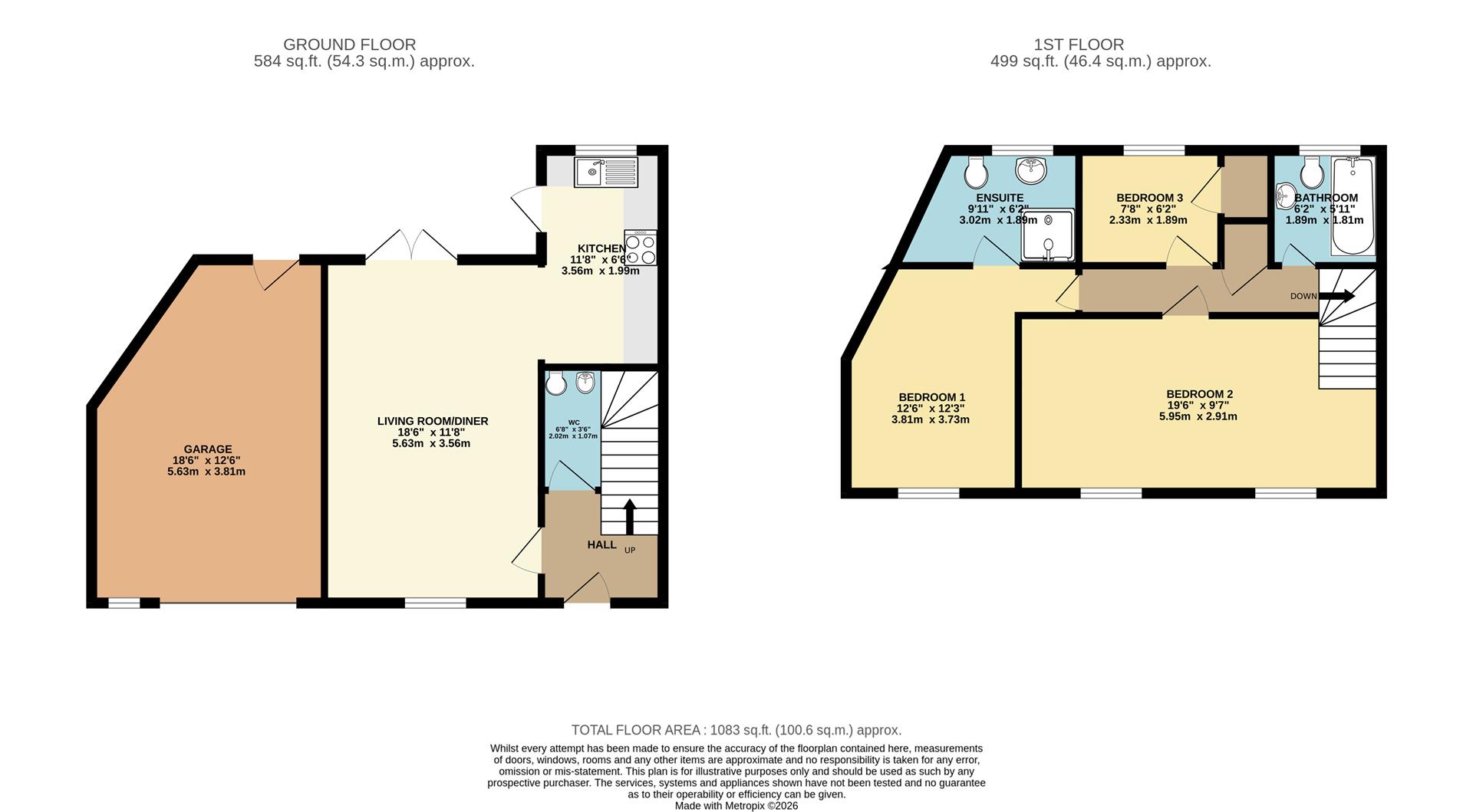 3, Clifton Mews, Newmarket floorplan