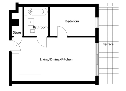 1 Bedrooms Flat to rent in 12 Flixton Road, Urmston, Manchester M41