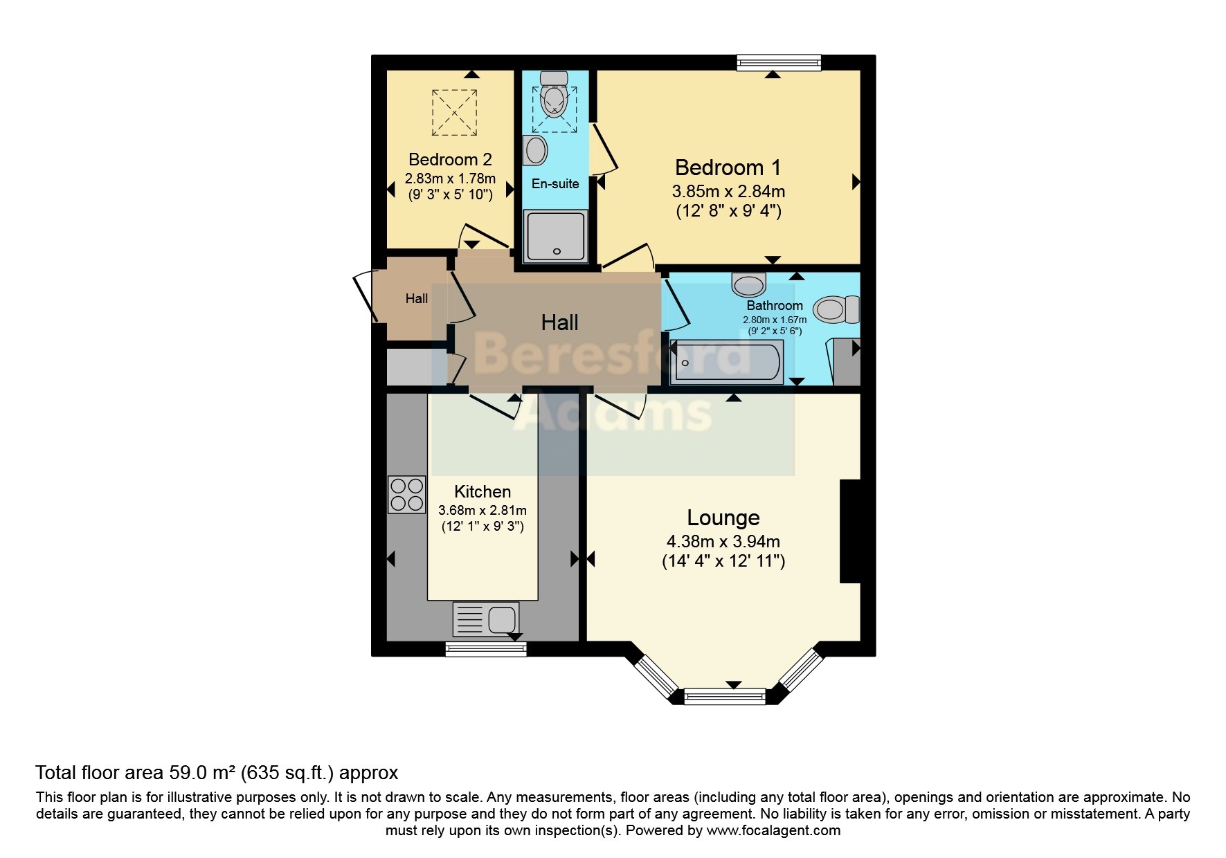 Flat 7, Royal Manor Park, 34, Queens Road, Conwy floorplan