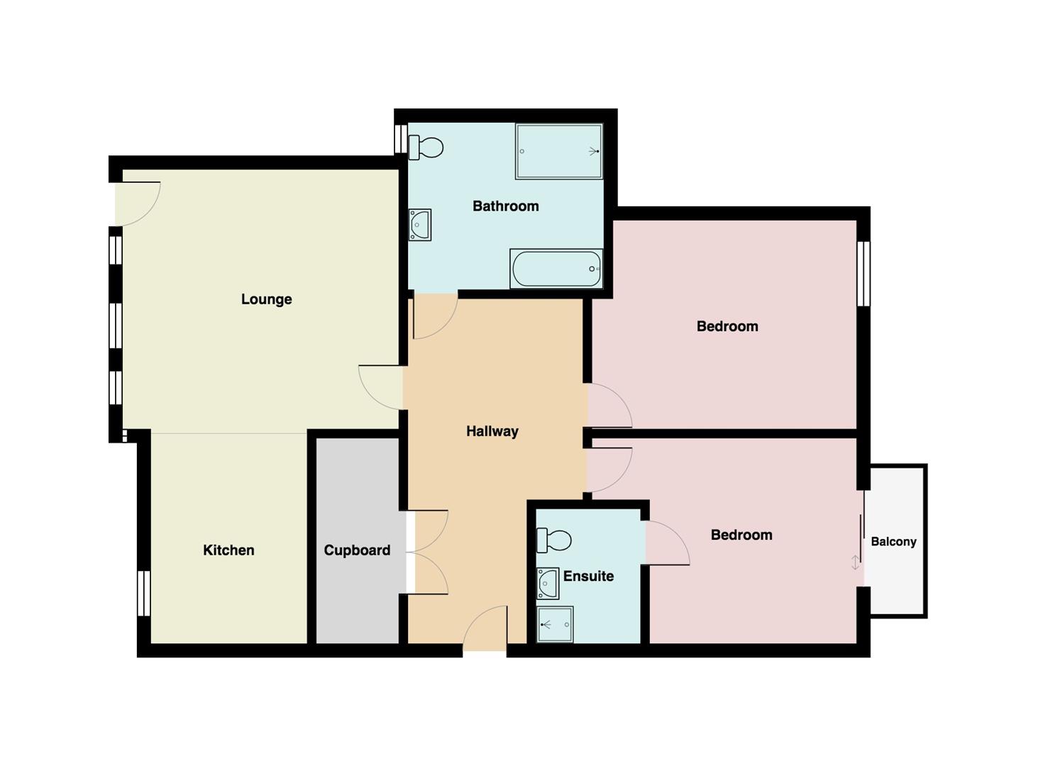 8, Coniston House, Badger Wood, Morecambe floorplan