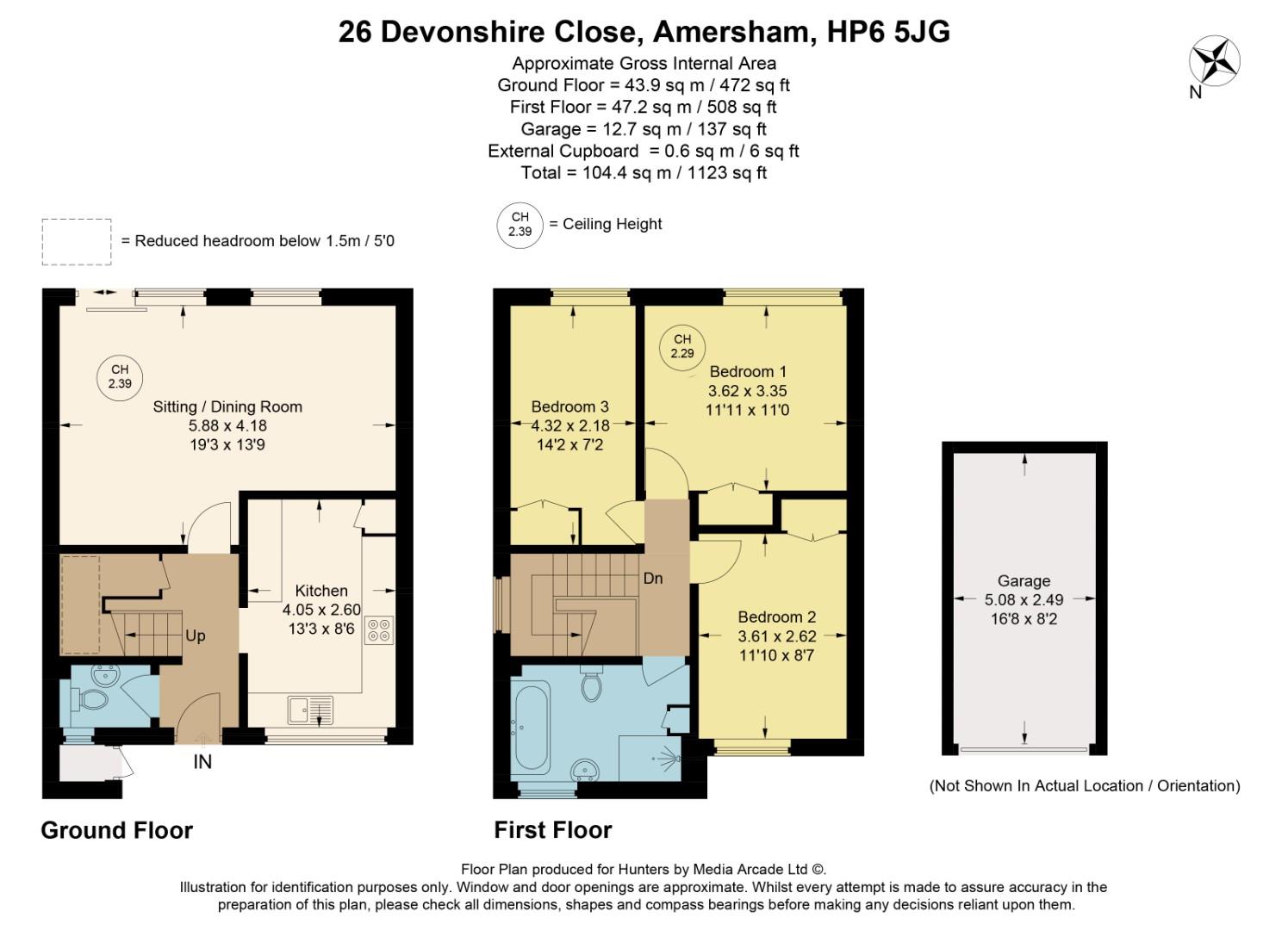 26, Devonshire Close, Amersham floorplan