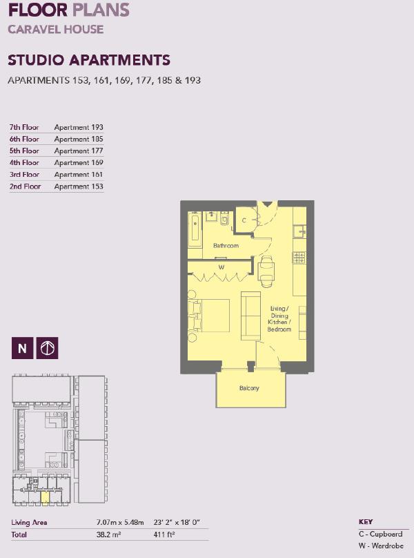 161x Caravel House, Royal Crest Avenue, London floorplan