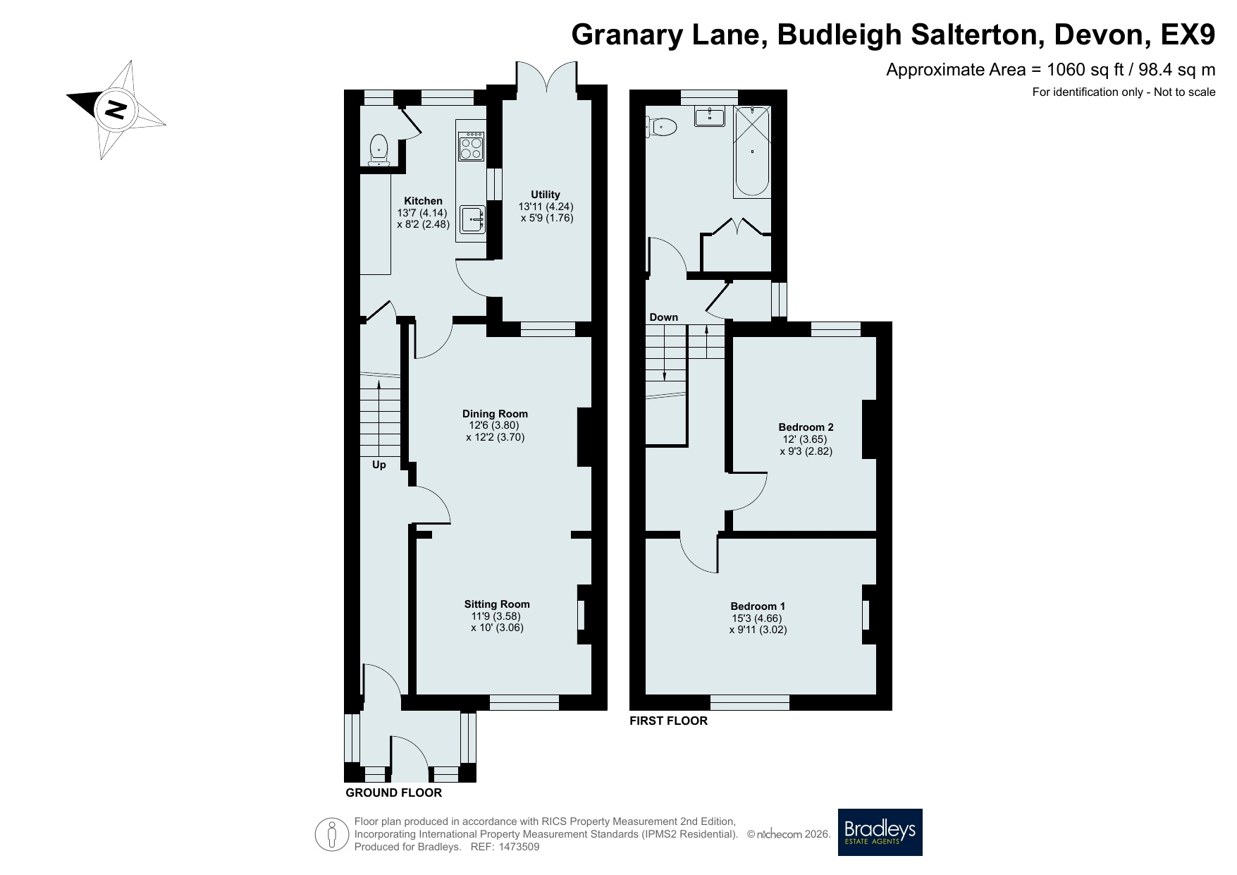 62, Granary Lane, Devon floorplan