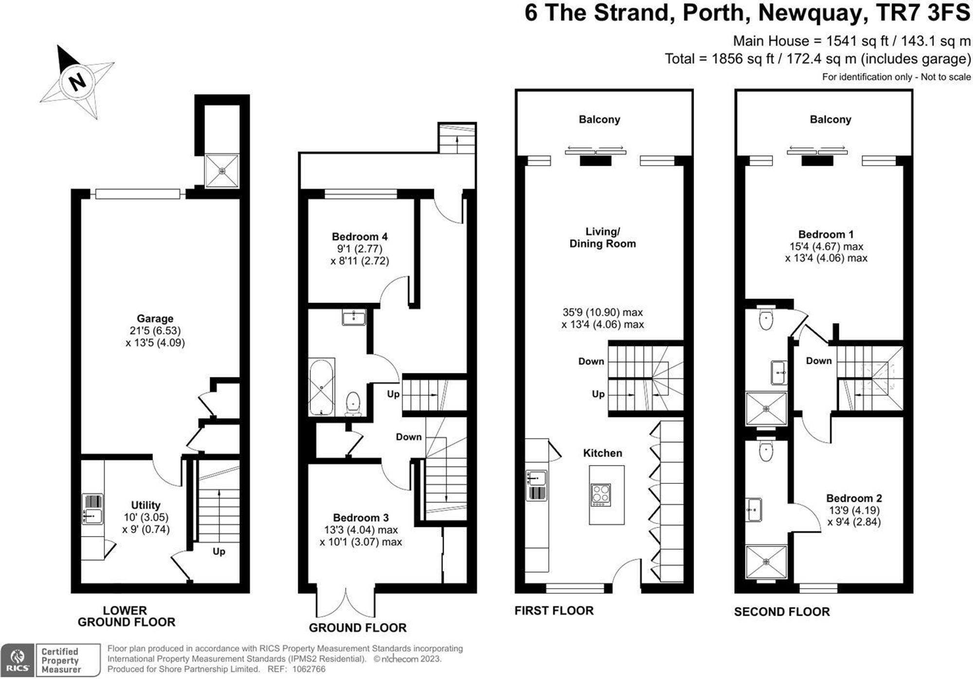 6 The Strand, Newquay floorplan