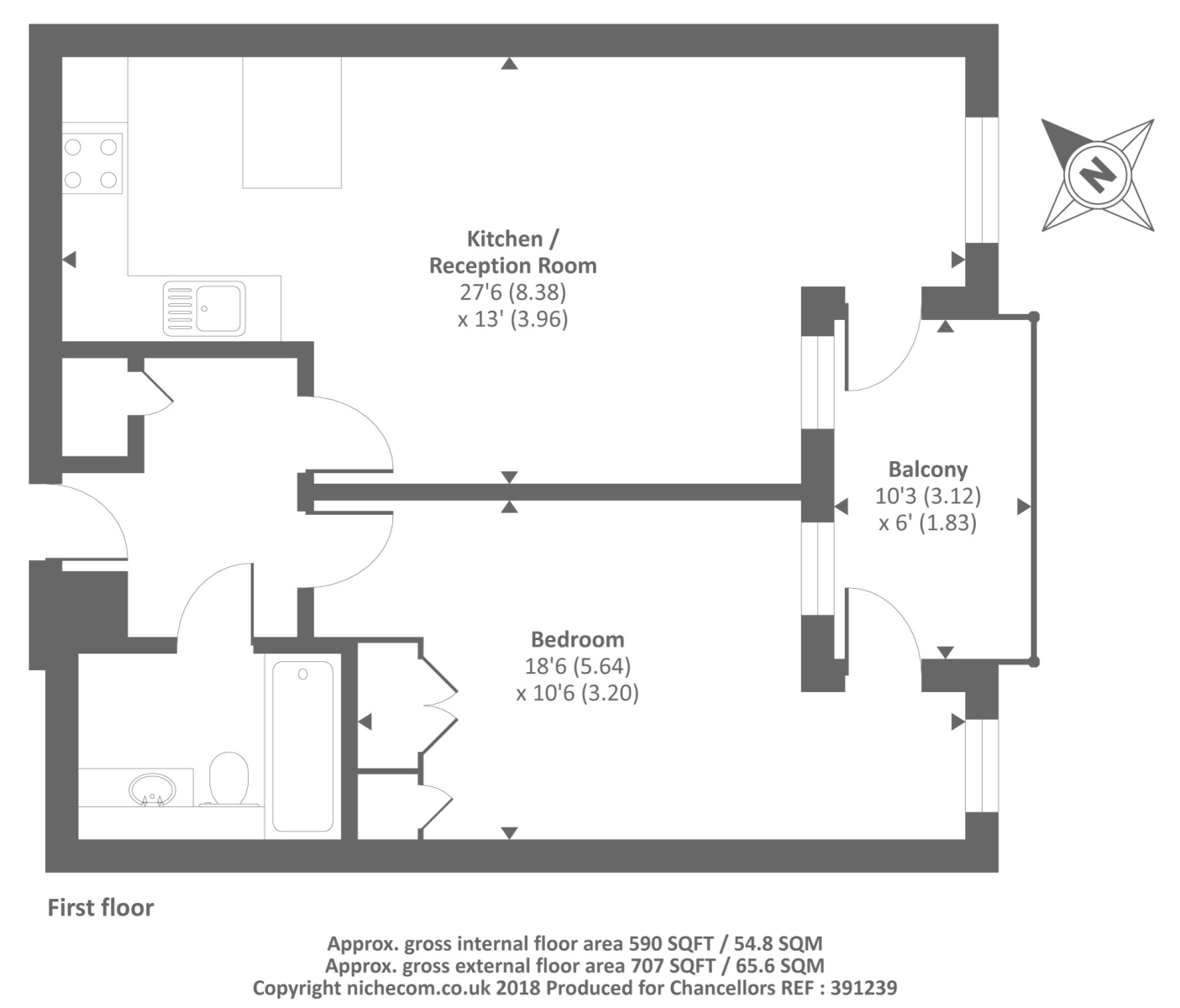 1 Bedrooms Flat for sale in Terrano House, Kew TW9